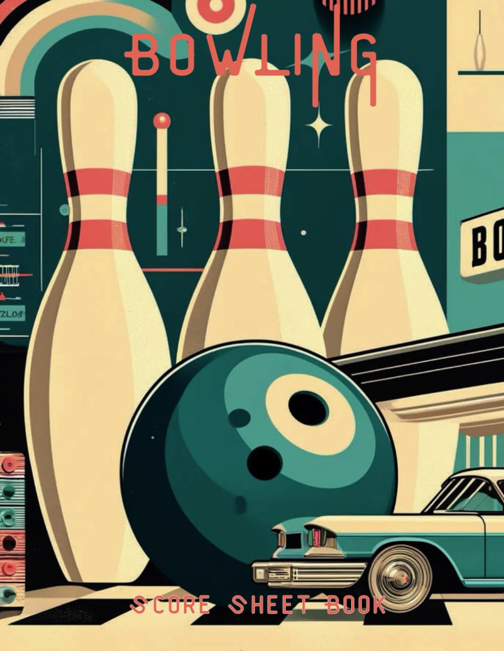Bowling Scoresheet Book – 8x11 Score Log Notebook with 100 Pages for Up to 4 Players, Track Scores, Lane Conditions, Oil Patterns, and Ball Choice baixar livro de graça