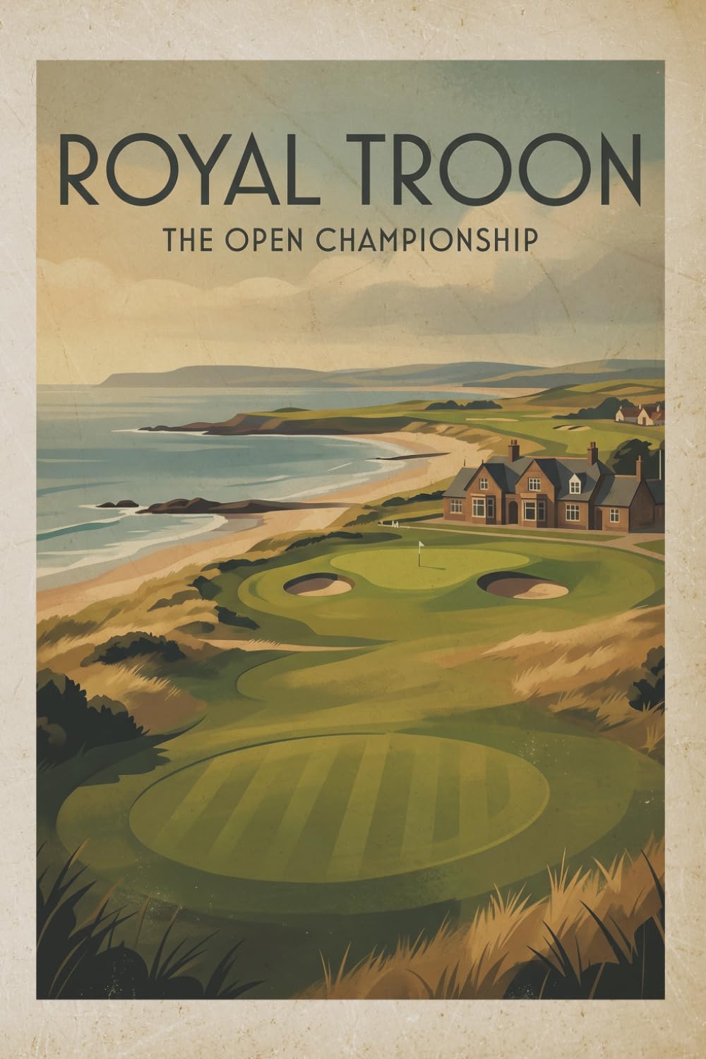 ler totalmente Point Nine Studio Golf Scorecard Journal: Royal Troon Old Course Edition – Vintage Archive Logbook & Stats Tracker