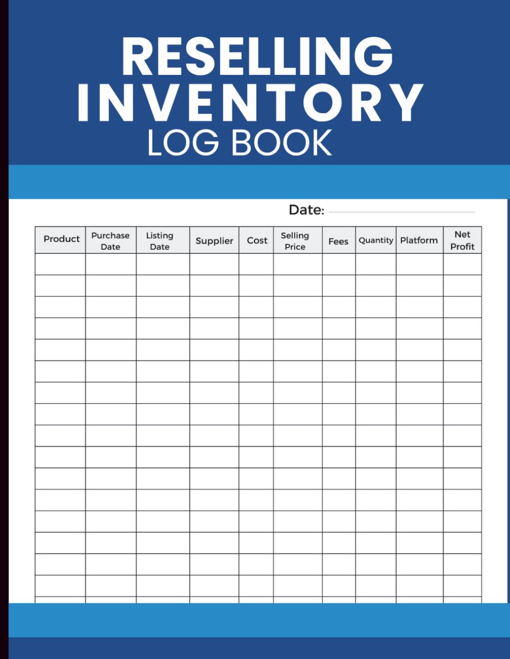 Reselling Inventory Log Book: Sales Tracker for Product Sourcing, Pricing Strategy, and Profit Recording baixar livro de graça
