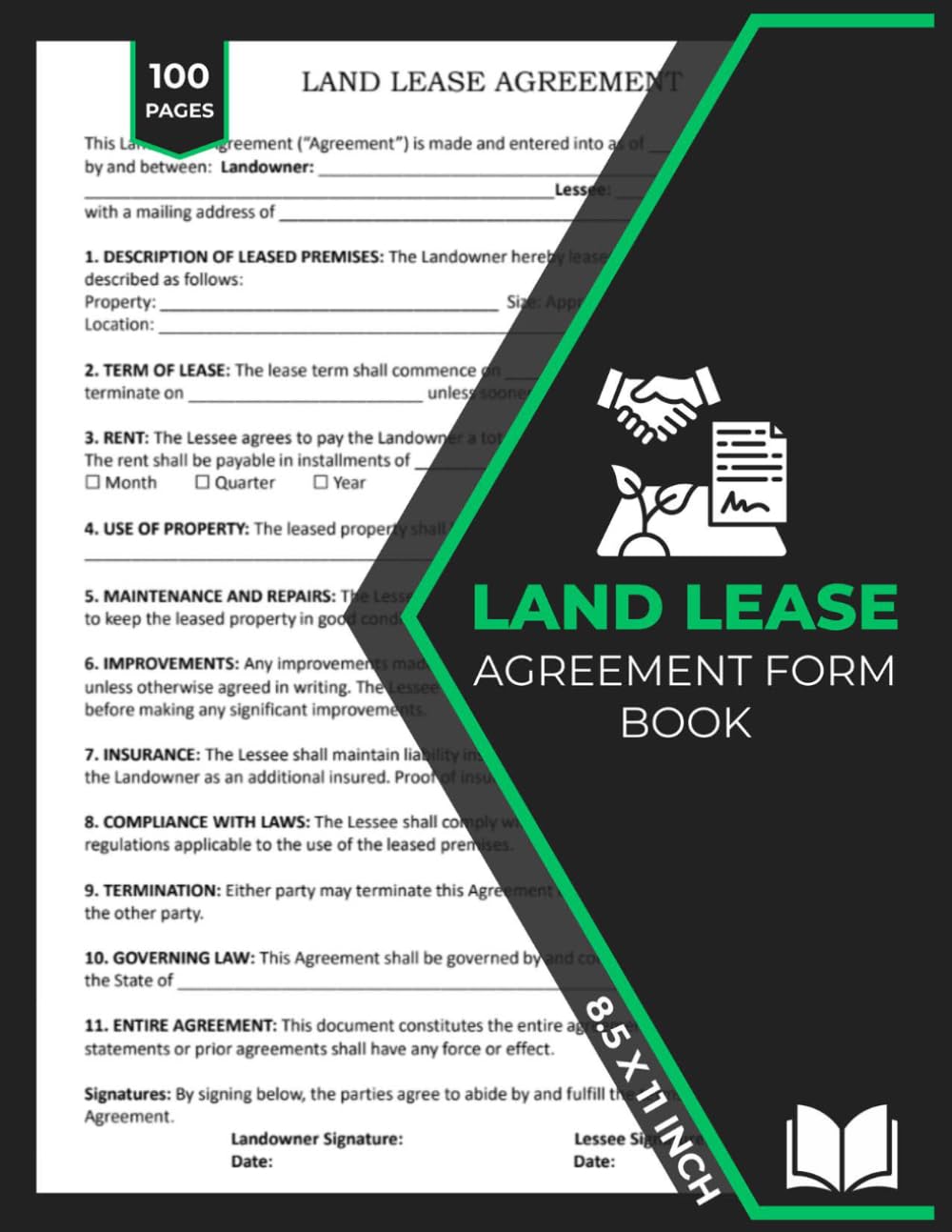 Land Lease Agreement Form Book: Rental Contract Forms for Agricultural & Commercial Land Use baixar o livro de graça