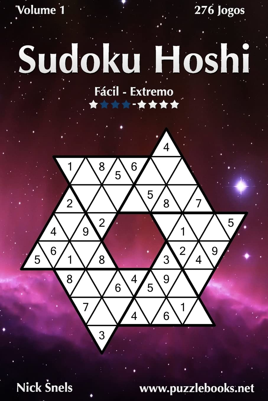 Sudoku Hoshi - Fácil ao Extremo - Volume 1 - 276 Jogos