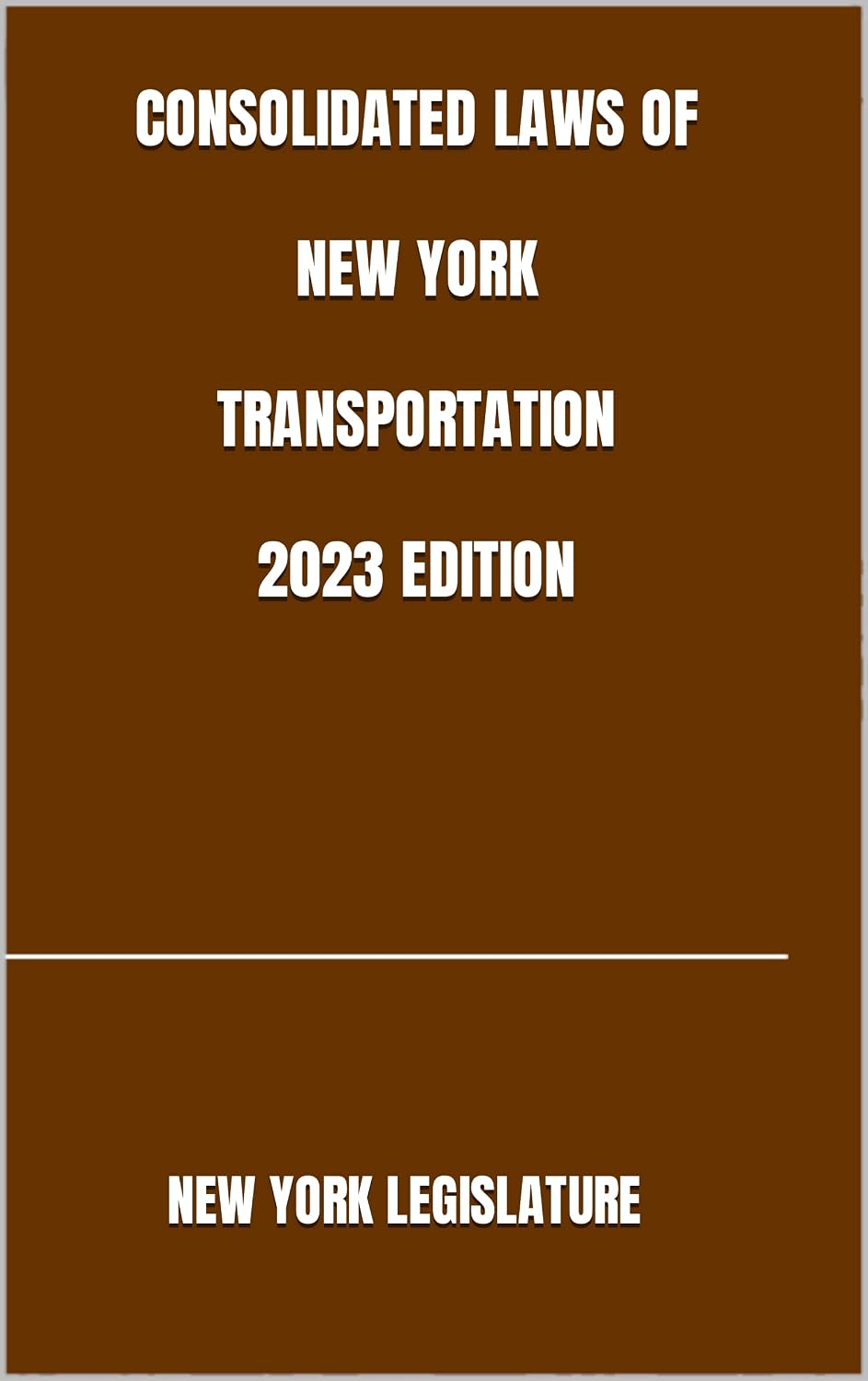 CONSOLIDATED LAWS OF NEW YORK TRANSPORTATION 2023 EDITION (English Edition) baixar o livro de graça