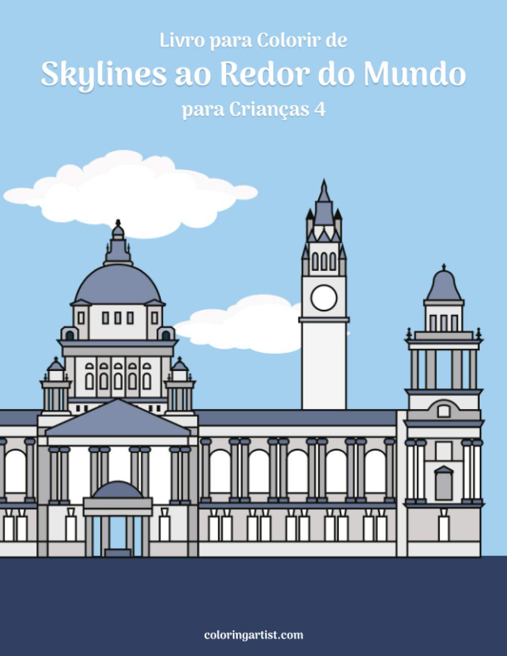capítulo por capítulo baixar Livro para Colorir de Skylines ao Redor do Mundo para Crianças 4