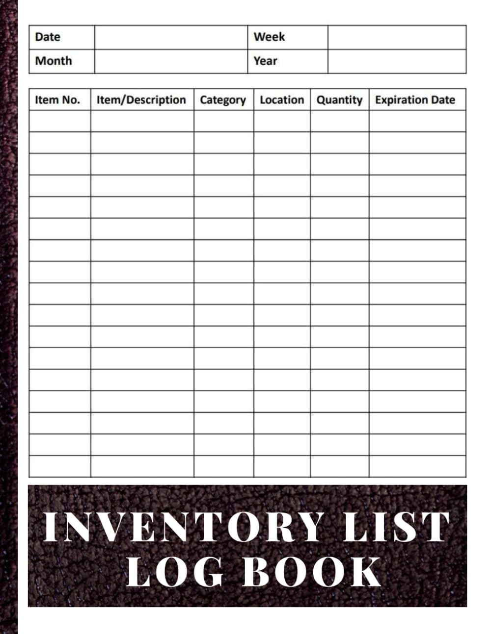 Inventory List Log Book: Basic Inventory for Home-Based Small Businesses, Small Offices, Personal Projects, Inventory Organizer, and Inventory Management Tools baixar livro de graça
