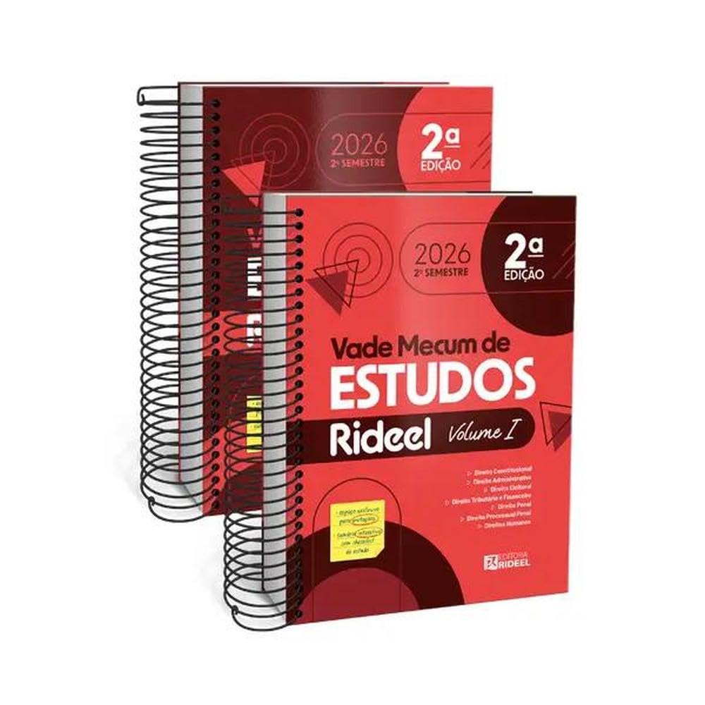 capítulo por capítulo baixar Vade Mecum De Estudos Rideel Lei Seca - Vermelhinho - 2026.2 - Dois Volumes