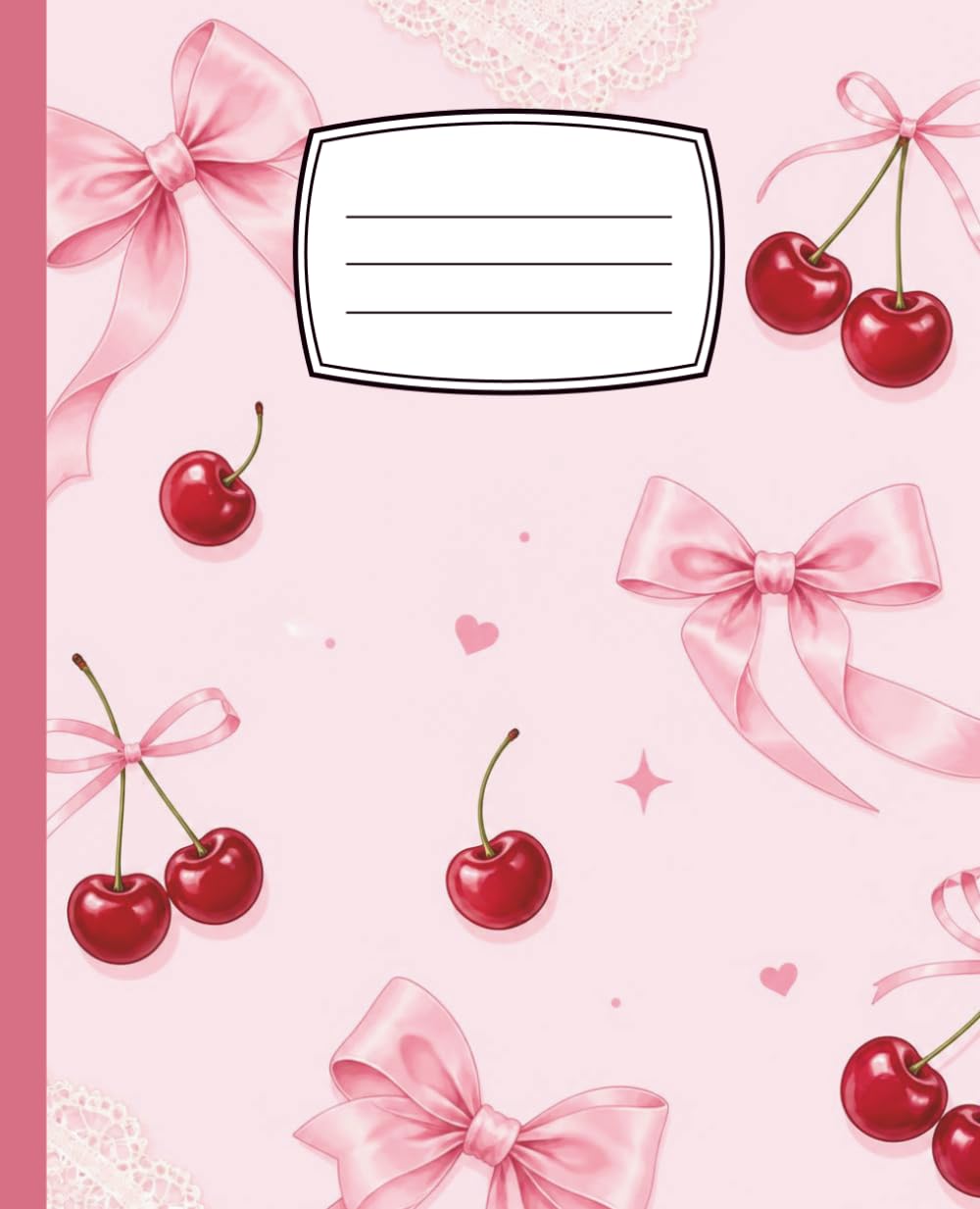 Composition Notebook-College Ruled: Pink Cherry - Coquette Aesthetic notebook |Perfect for taking notes and studing baixar o livro de graça