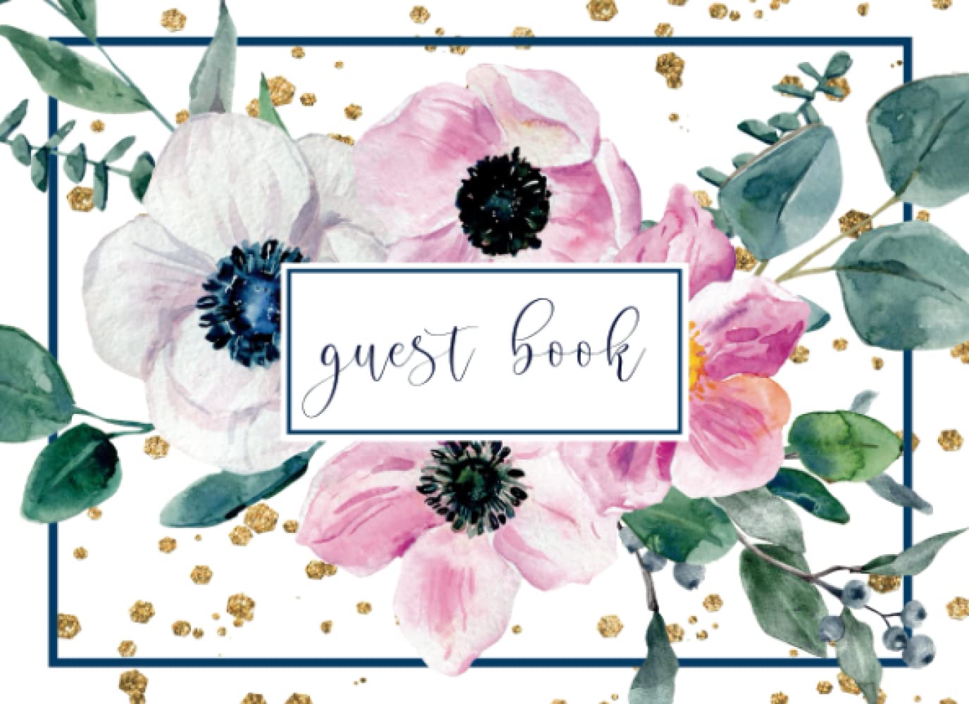 Guest Book Elegant Floral: Baby Shower, Bridal Shower, Birthday Parties, Wedding, Anniversary, Special Events: Perfect for Vacation Home, Rental,... Service: Single-Sided Sign-In Guestbook baixar livro de graça