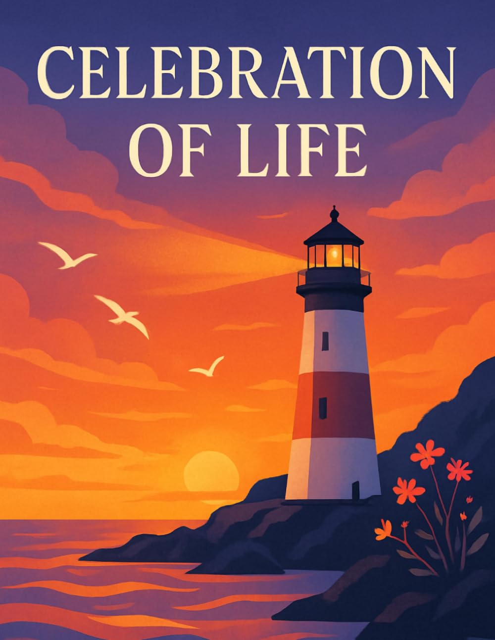 Celebration of Life: Lighthouse Funeral Guest Book. Memory Book with Message Prompts, Sign-In Log for Sharing Memories and Condolences baixar o livro de graça