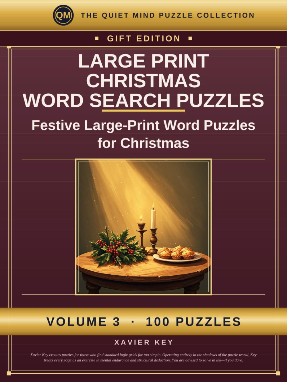 Large Print Christmas Word Search Puzzles for Adults and Seniors: 100 Relaxing Word Search Puzzles in Extra-Large Print — One Puzzle Per Page, Full... Edition) (The Quiet Mind Puzzle Collection) baixar o livro de graça