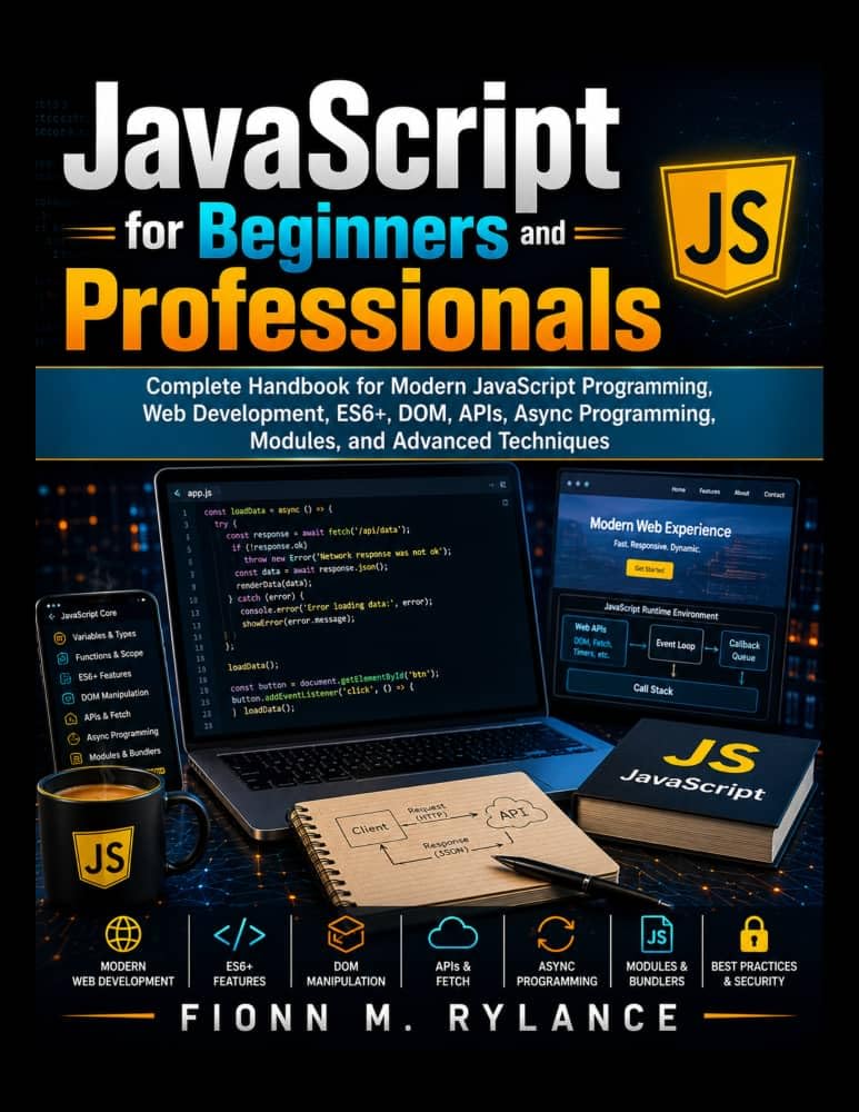 JavaScript for Beginners and Professionals: Complete Handbook for Modern JavaScript Programming, Web Development, ES6+, DOM, APIs, Async Programming, Modules,... (Next Level Technology) (English Edition) baixar o livro de graça