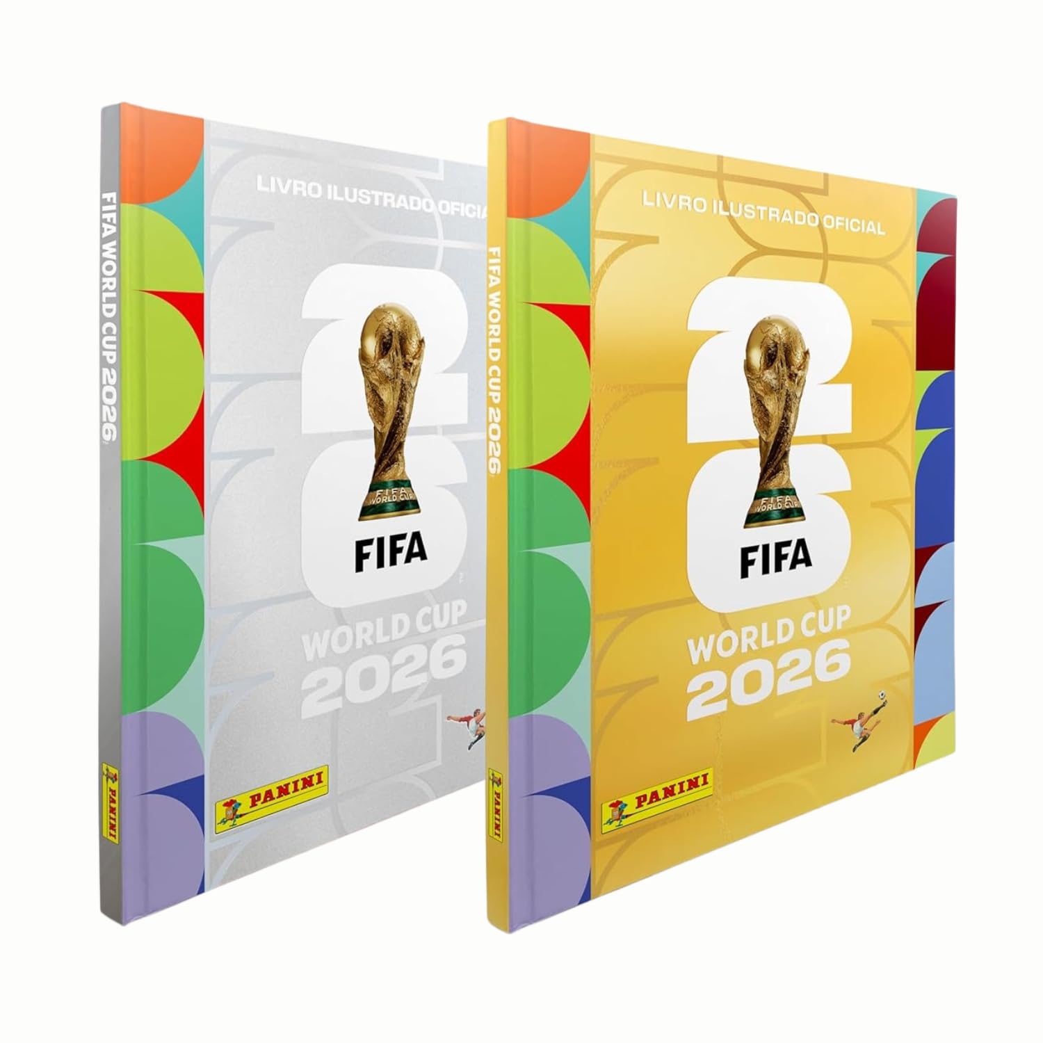 ler totalmente Kit Álbum Copa Do Mundo - Capa Dura Ouro + Prata - FIFA Word Cup 2026