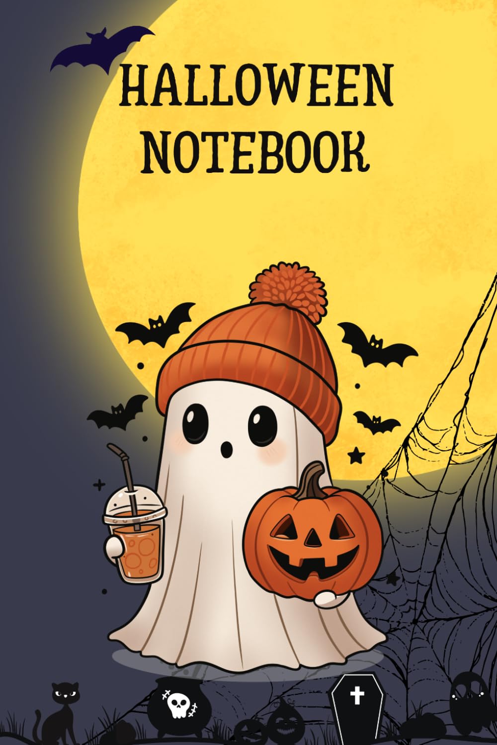 ler totalmente Halloween Journal -Ghost Notebook for kids, teen and adults: Spooky Ghost-Themed Lined Notebook with Motivational Quotes for Writing, Reflection, Gratitude & Everyday Thoughts