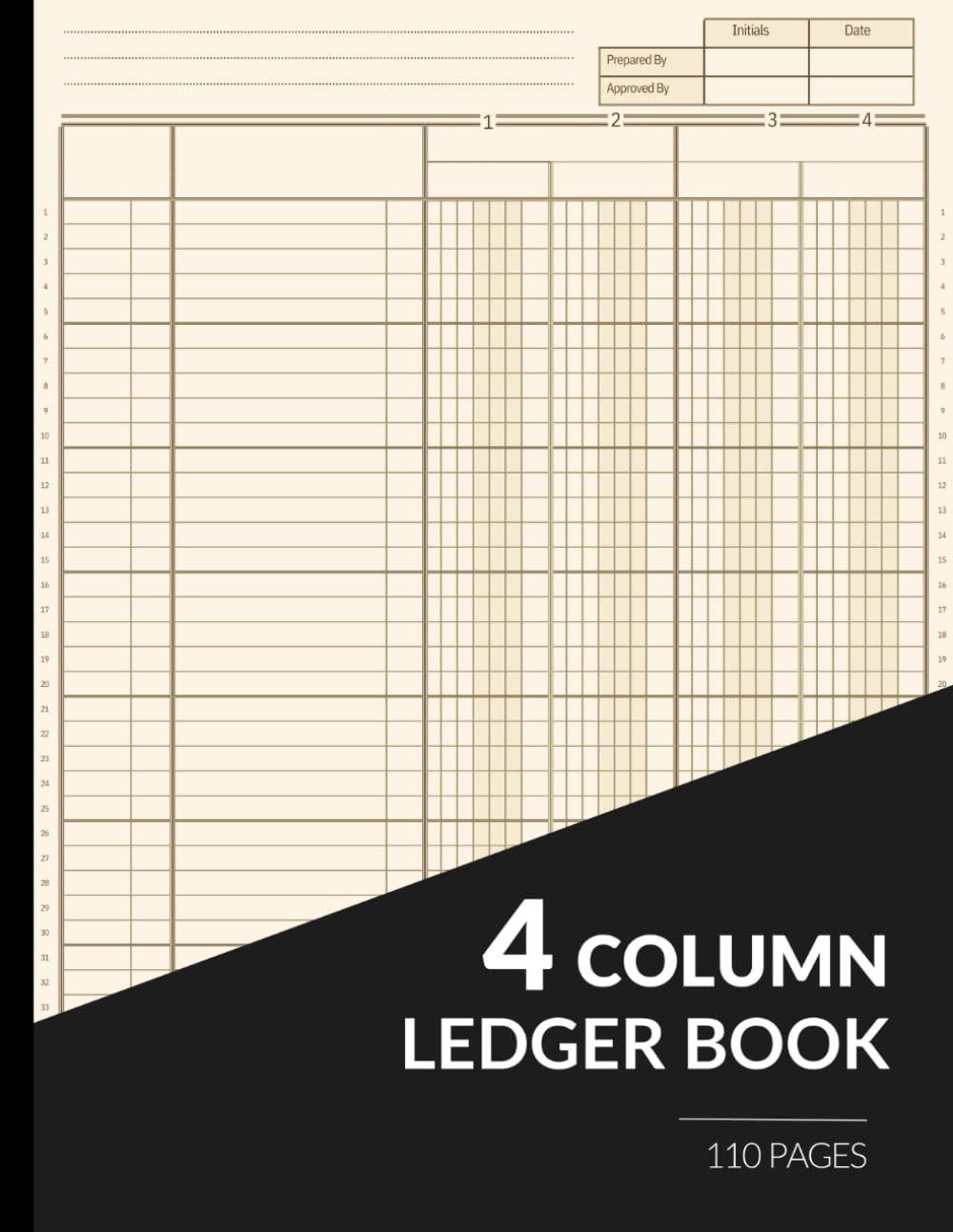 ler totalmente 4 Column Ledger Book | Accounting Ledger Book for Tracking Finances | Income and Expense Log Book For Small Business and Personal Finance (Ledger Books for Accounting)