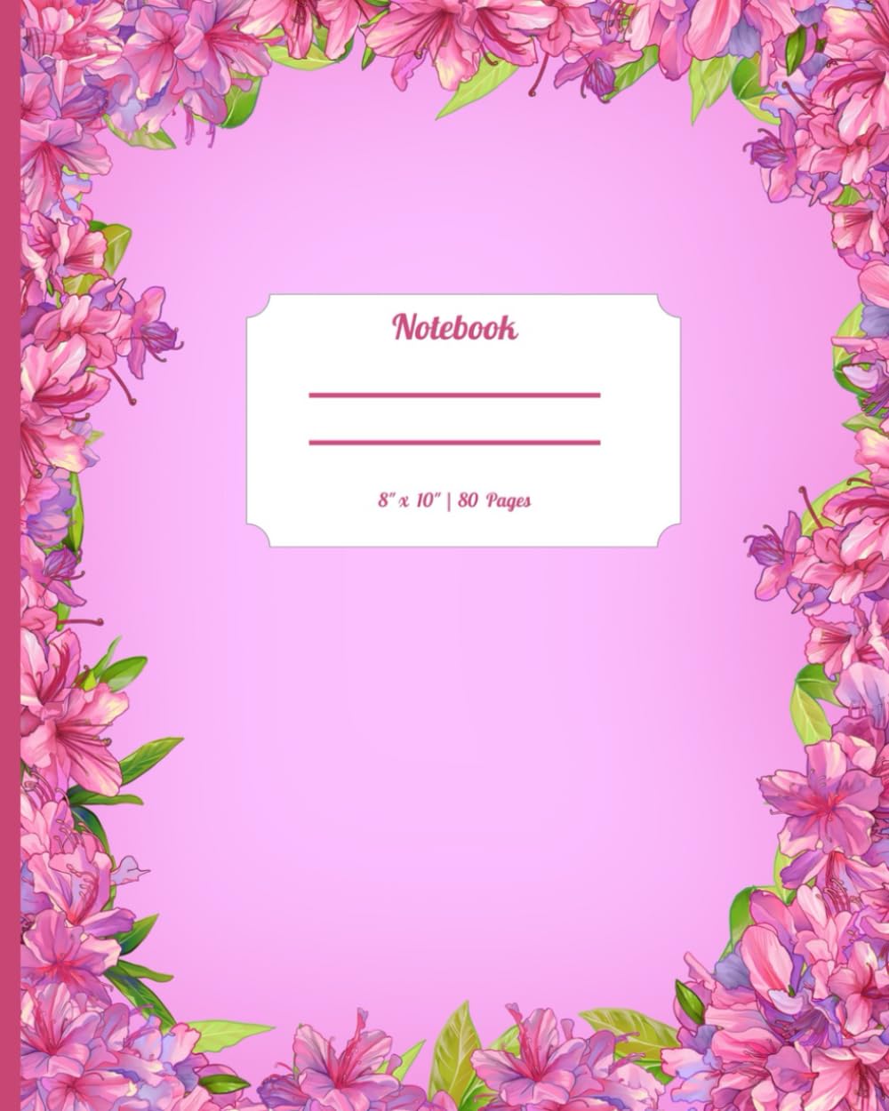 capítulo por capítulo baixar Pastel Pink Floral Notebook A4 with 80 pages |Pink Azalea Flowers| Stylish Design | Ideal as a Diary, Journal, Idea Book, Writing Book|