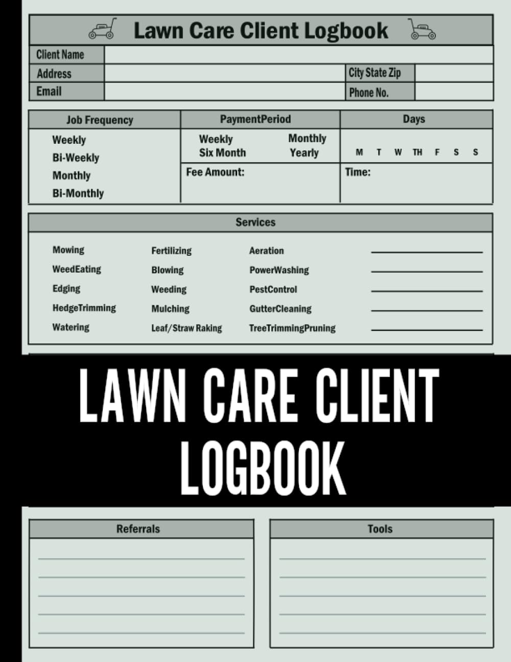 lawn care client log book: Record and Manage Client Information Easily - Simple Lawn Care Business And Landscape Appointment Logbook, 8.5x11 Inches 120 pages. baixar livro de graça