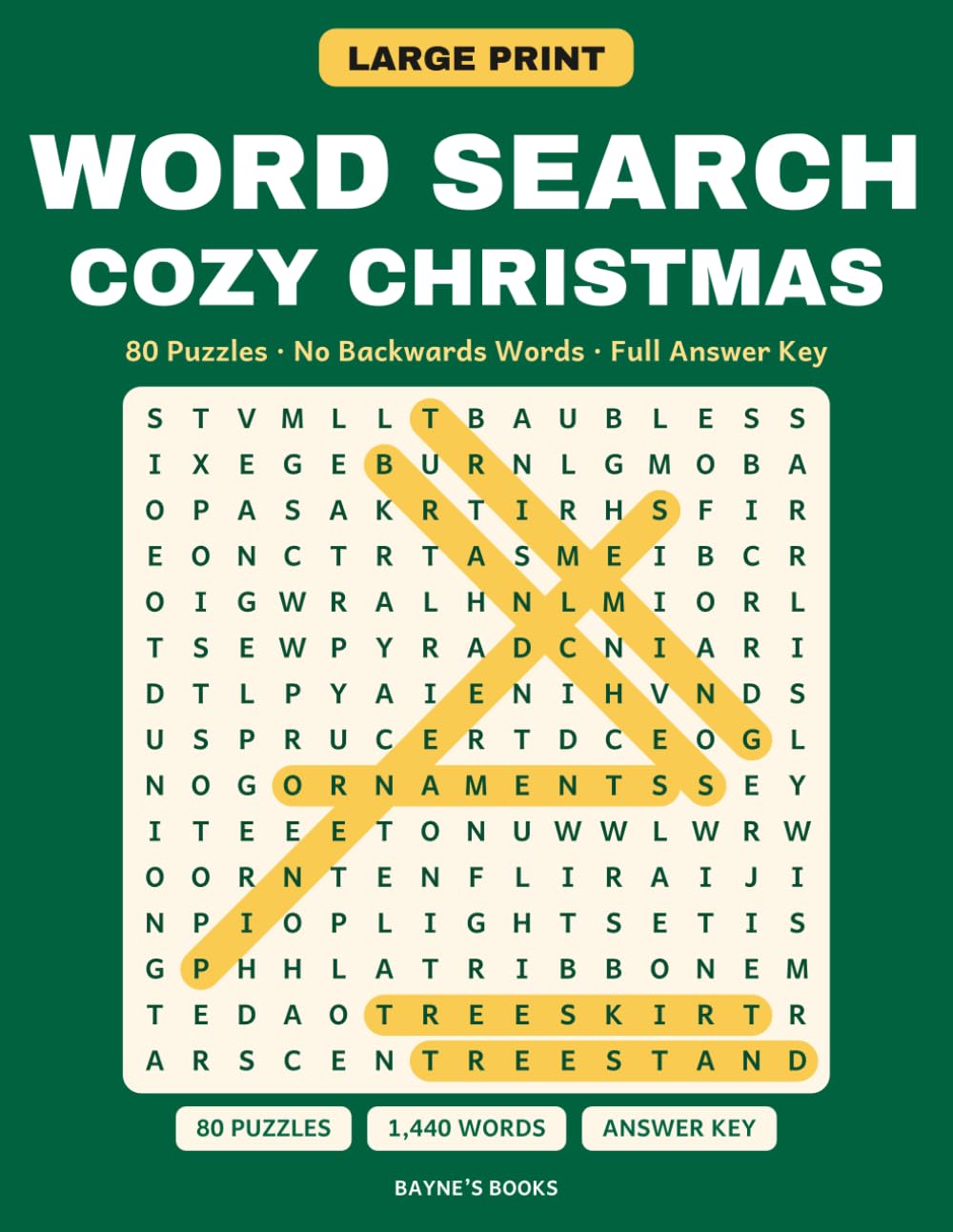 Large Print Word Search: Cozy Christmas: 80 Easy-to-Read Holiday Puzzles, 1,440 Words, No Backwards Words, One Puzzle Per Page, with Full Answer Key (Bayne's Large Print Puzzles) baixar o livro de graça