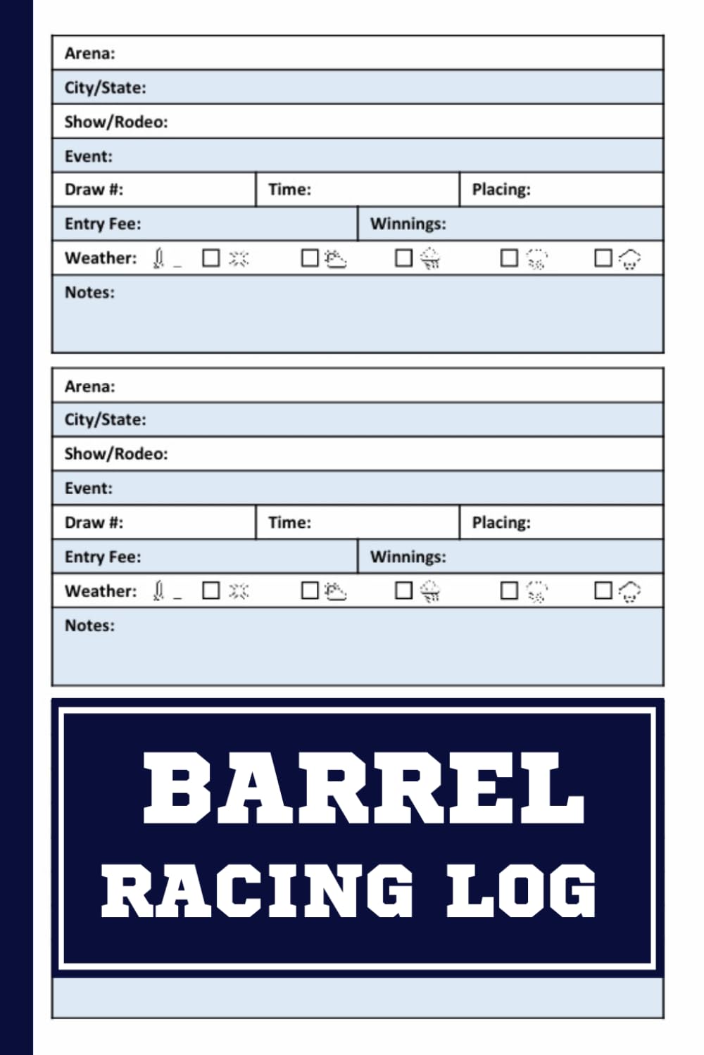Barrel Racing Log Book: Perfect for rodeo riders and horse lovers of all kinds who want to track training, performance, and personal bests in every barrel race. baixar o livro de graça