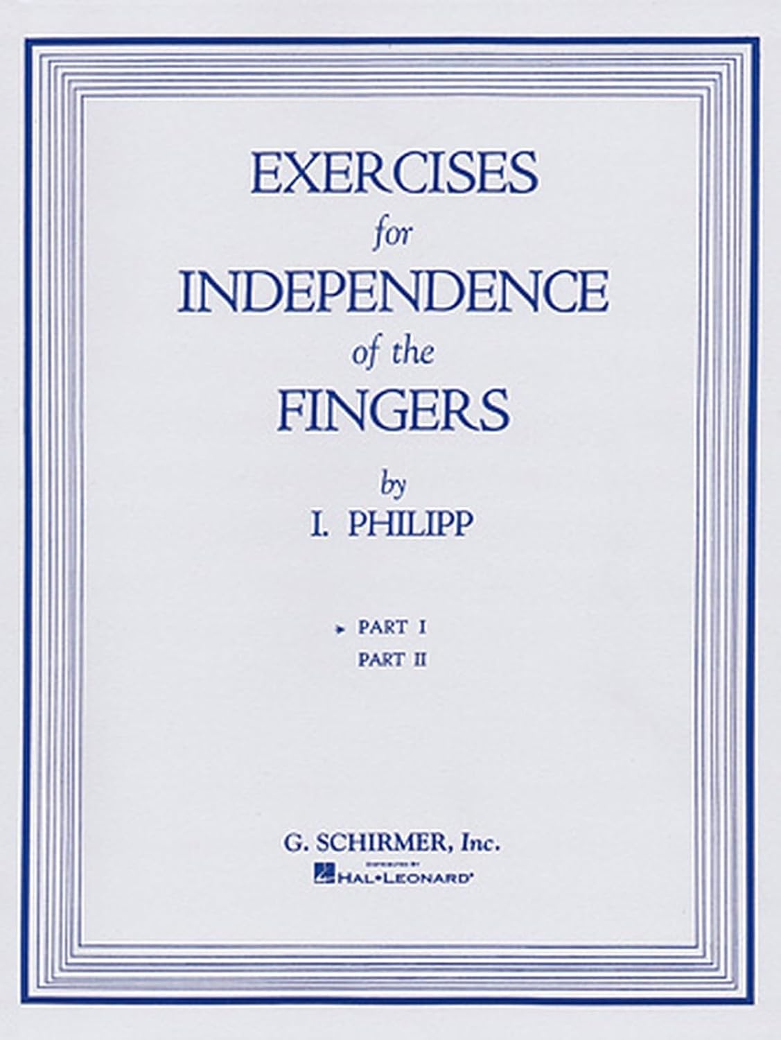 ler totalmente Isidor Phillip - Exercises for Independence of Fingers - Book 1: Piano Technique