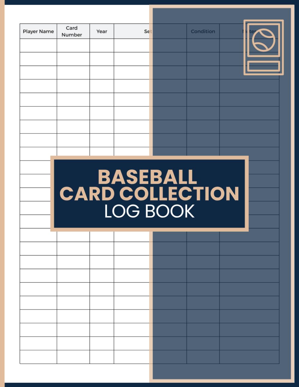 Baseball Card Collection Logbook: Organize Player Details, Card Numbers, Sets, Condition and Collection Records for Baseball Card Collectors and Hobby Enthusiasts baixar livro de graça