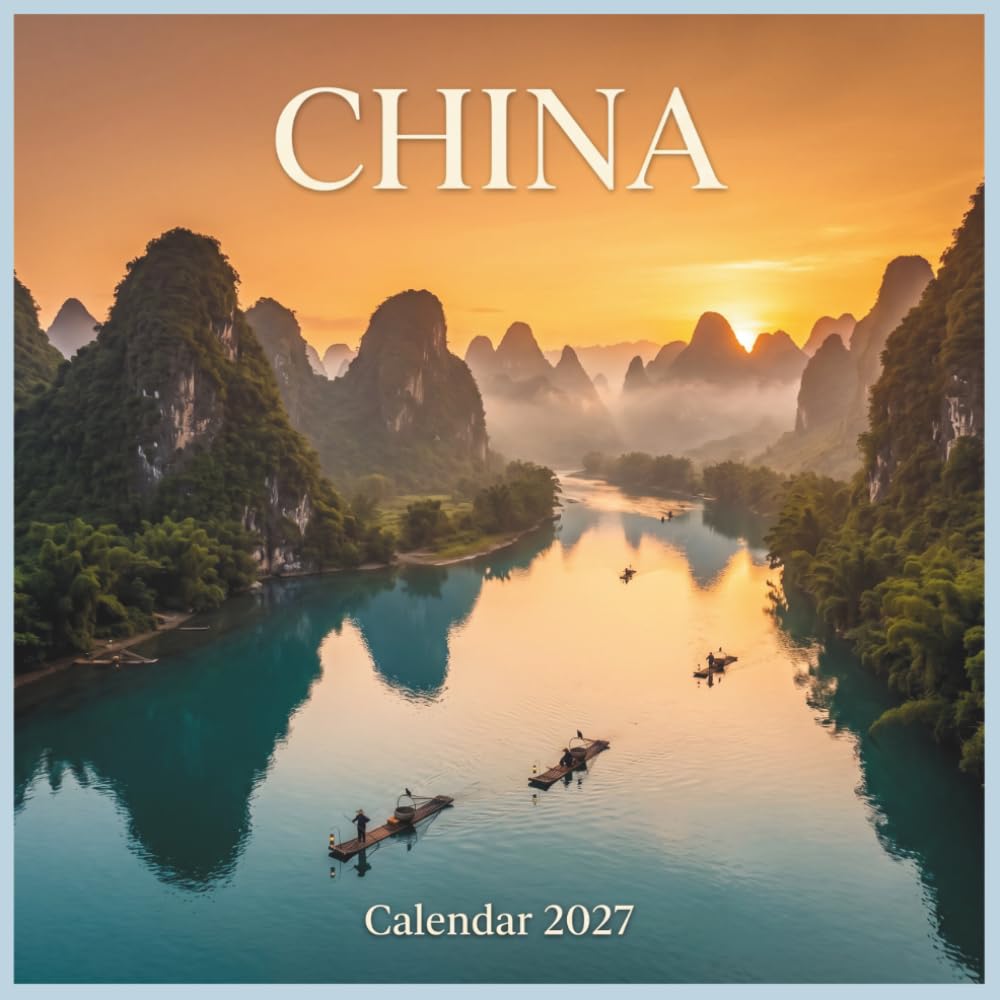 ler totalmente China Calendar 2027: Journey through misty karst mountains, serene temple gardens, and atmospheric ancient river valleys