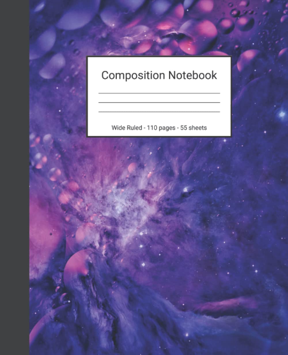 capítulo por capítulo baixar Composition Notebook: Wide Ruled Paper Notebook Journal - Purple and Blue Galaxy Abstract Painting - Blank Wide Lined Workbook