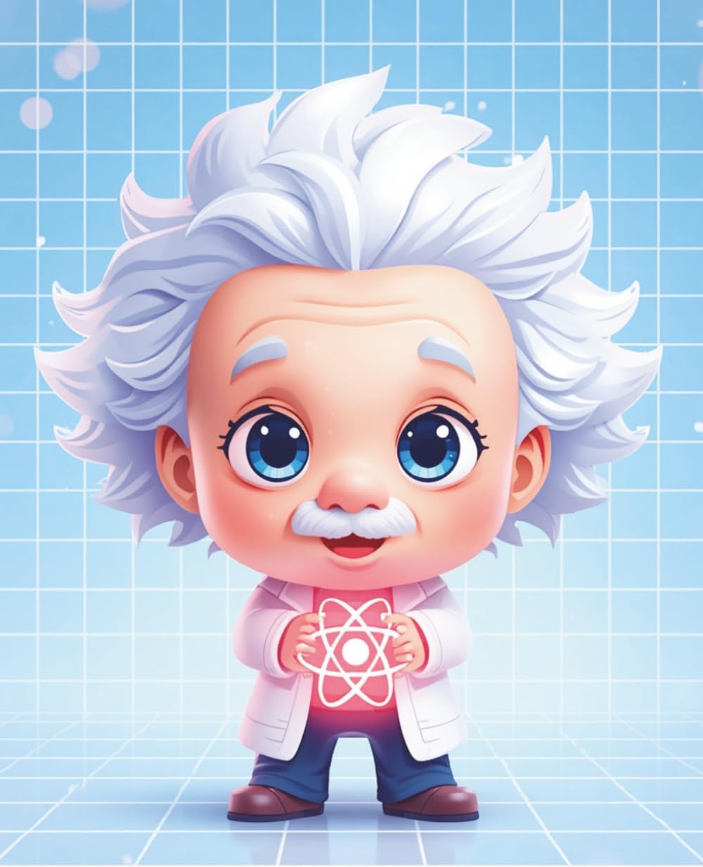 ler totalmente Composition Notebook: Cute Chibi Anime Albert Einstein: Blank Sketchbook: Unlined Drawing Pad for Kids, Students, and Creative Artists — 120 Pages,... in (The Future Geniuses: Anime Chibi Edition)