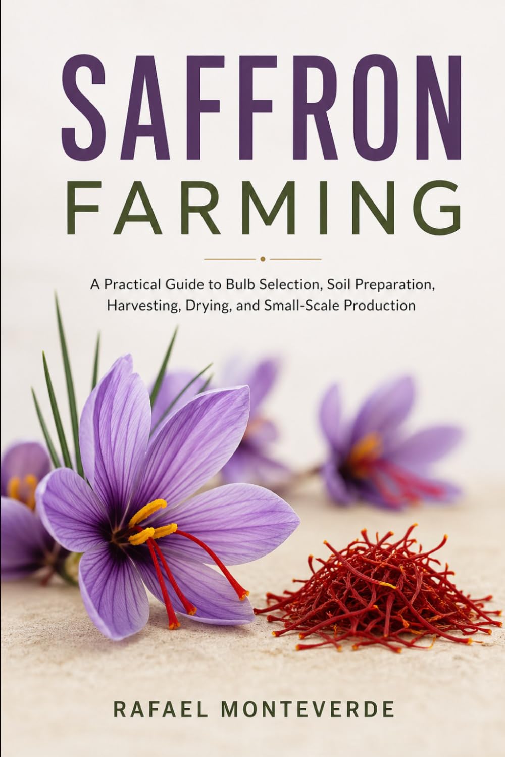 ler totalmente Saffron Farming: A Practical Guide to Bulb Selection, Soil Preparation, Harvesting, Drying, and Small-Scale Production