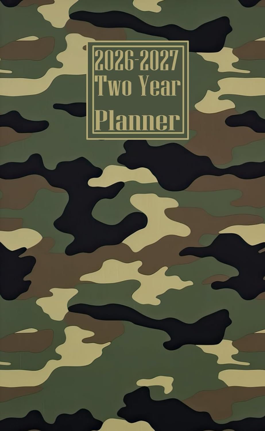 ler totalmente 2026-2027 Two Year Planner Pocket Size: Camo Army Camouflage Print Themed Cover 2 Page Spreads With Monthly Calendar Grids 24 Months Organizer Diary Notes