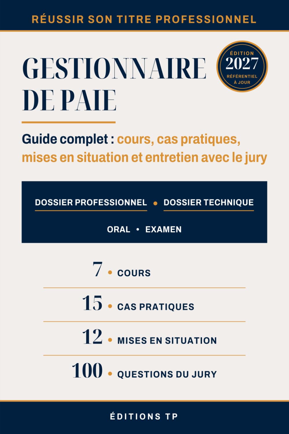 Réussir son Titre Professionnel: Gestionnaire de Paie: Guide complet: cours, cas pratiques, mises en situation et entretien avec le jury (French Edition) baixar o livro de graça