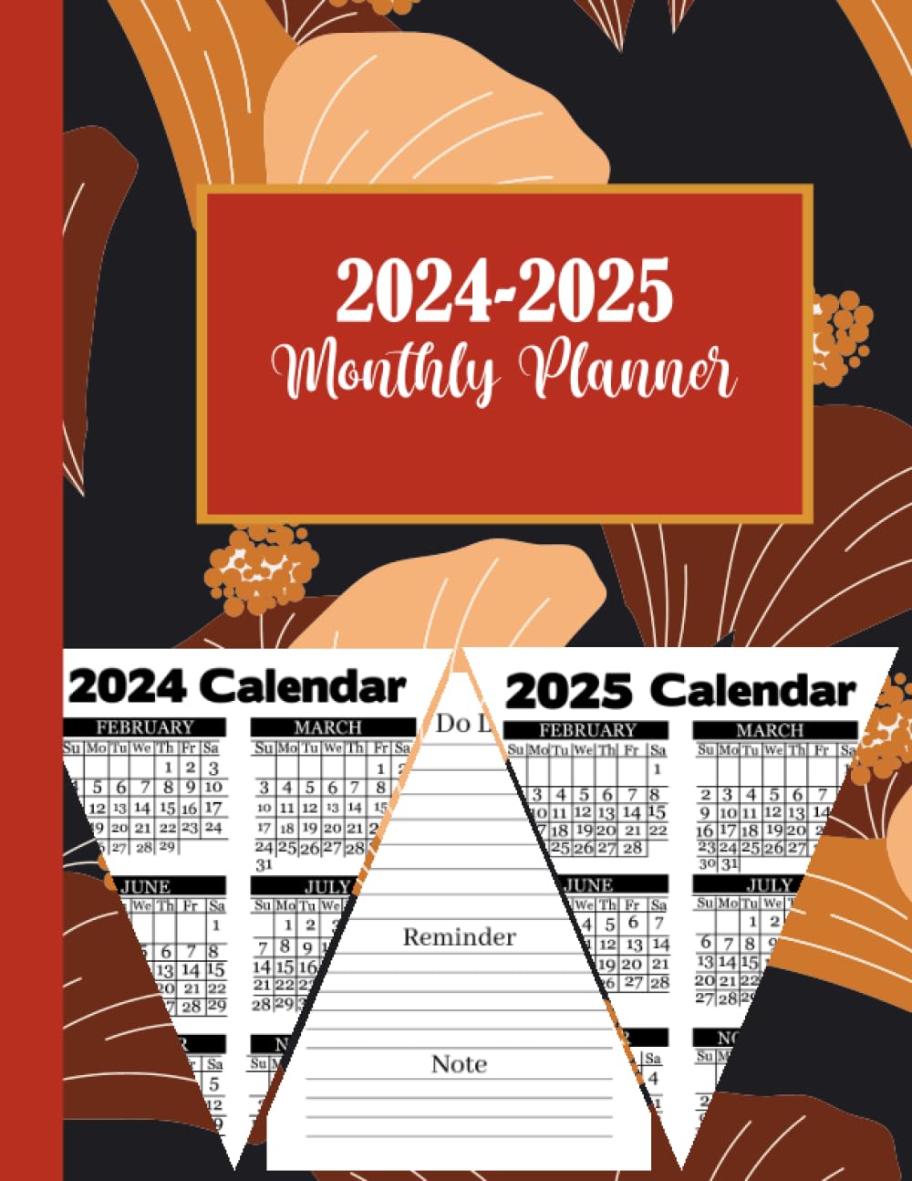 capítulo por capítulo baixar 2024-2025 Monthly Planner: Floral Large Two-Year Calendar with a 24-Month Schedule Organizer From January 2024 to December 2025, with Holidays and Important Dates.