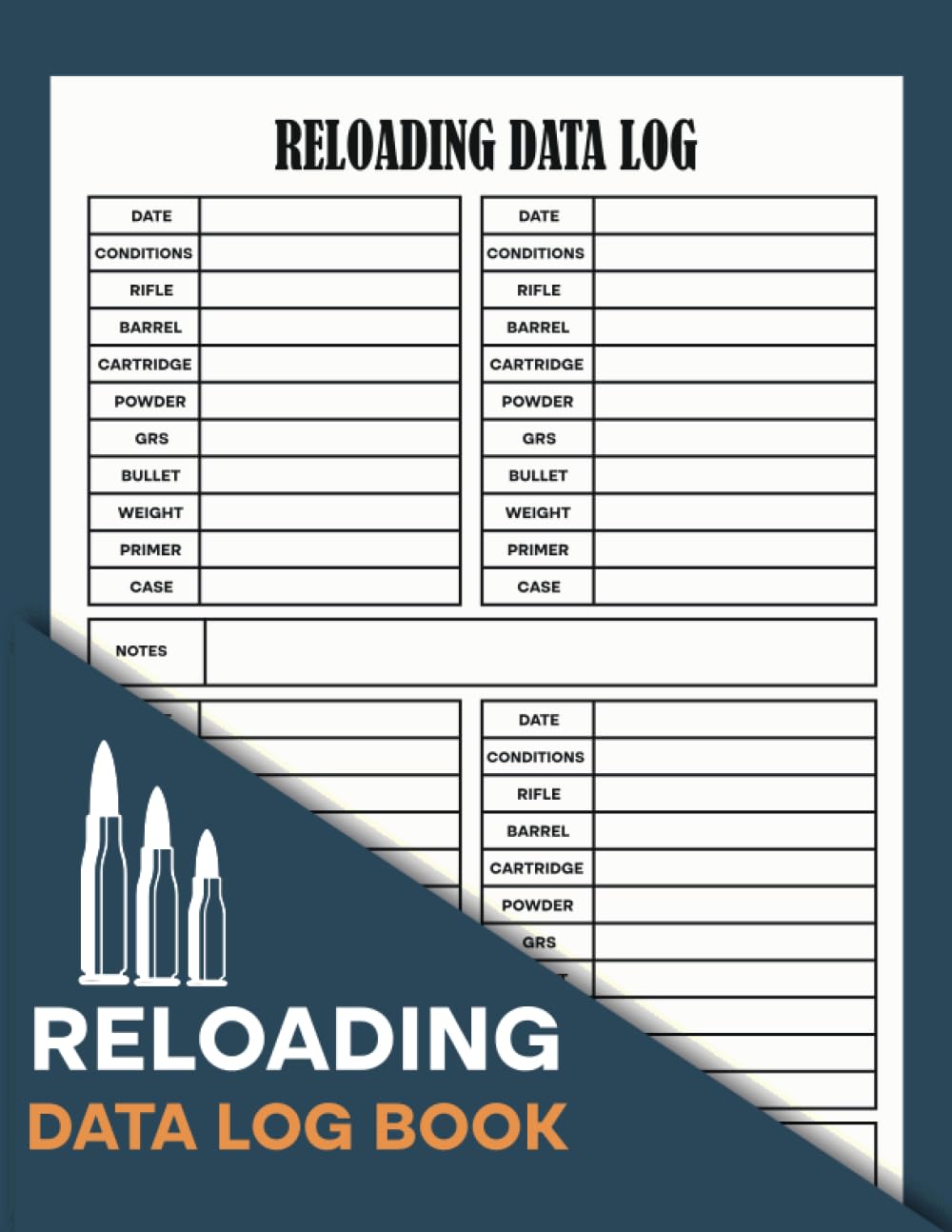 capítulo por capítulo baixar Reloading Data Log Book: Detailed Hand Reloading Data Log Sheets, |Track & Record Ammunition Handloading Details Logbook For Shooters, | Ammo Reloading log