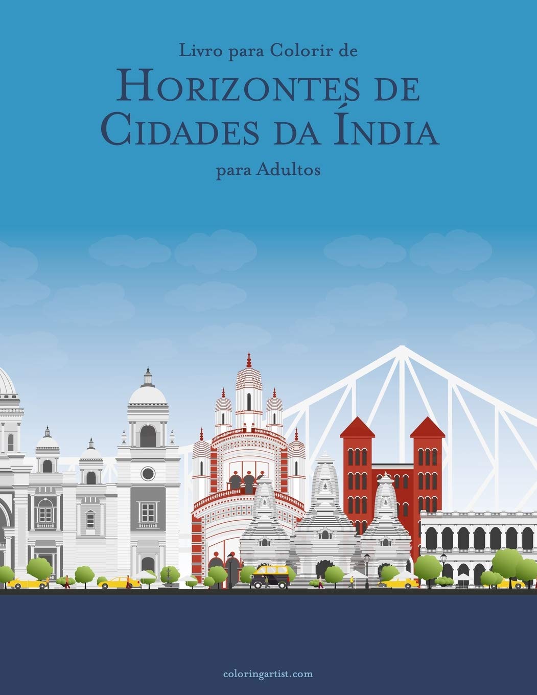 ler totalmente Livro para Colorir de Horizontes de Cidades da Índia para Adultos: 1