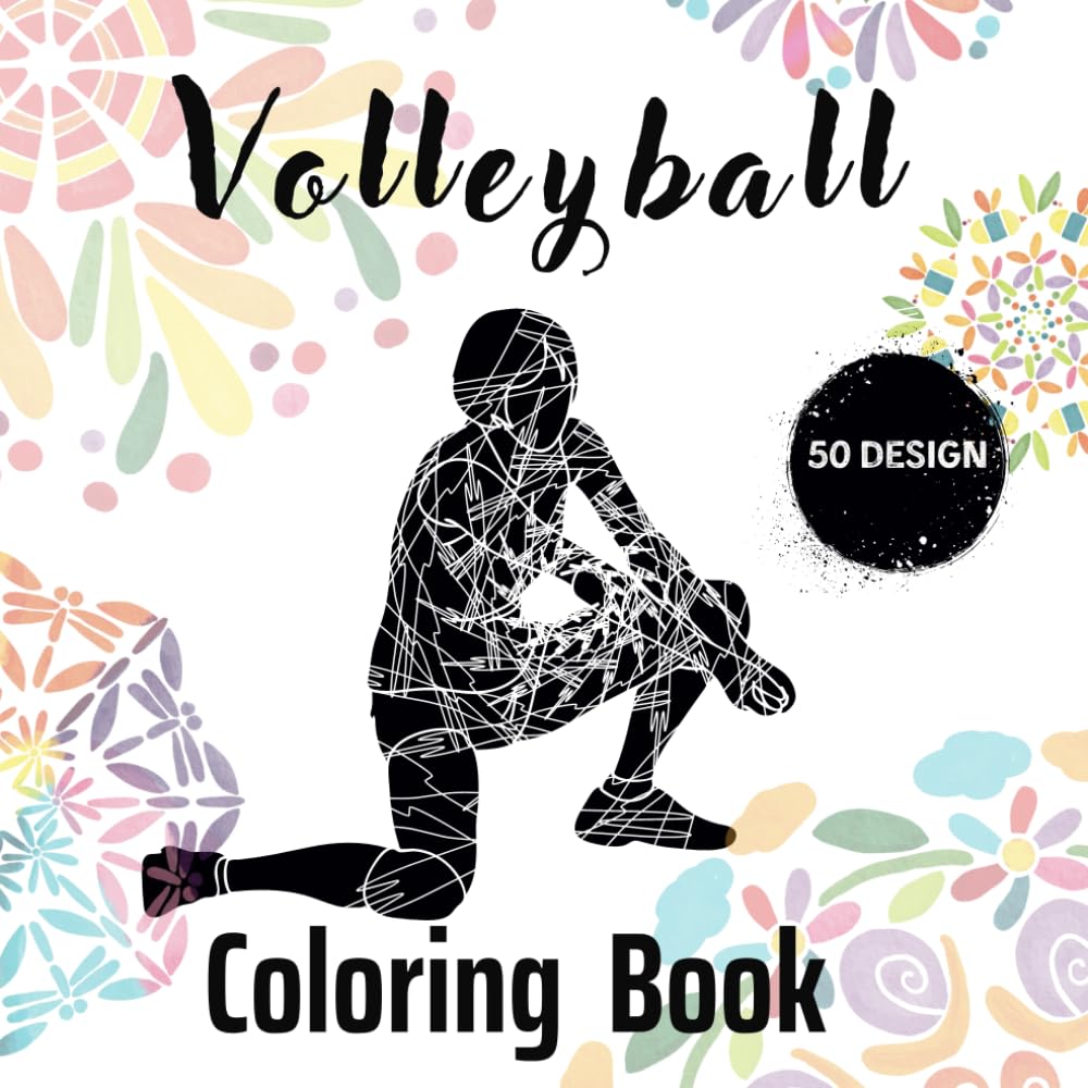 Volleyball Coloring Book: Awesome Coloring Book For Kids And Adults Who Love Volleyball with 50 Unique Designs baixar o livro de graça