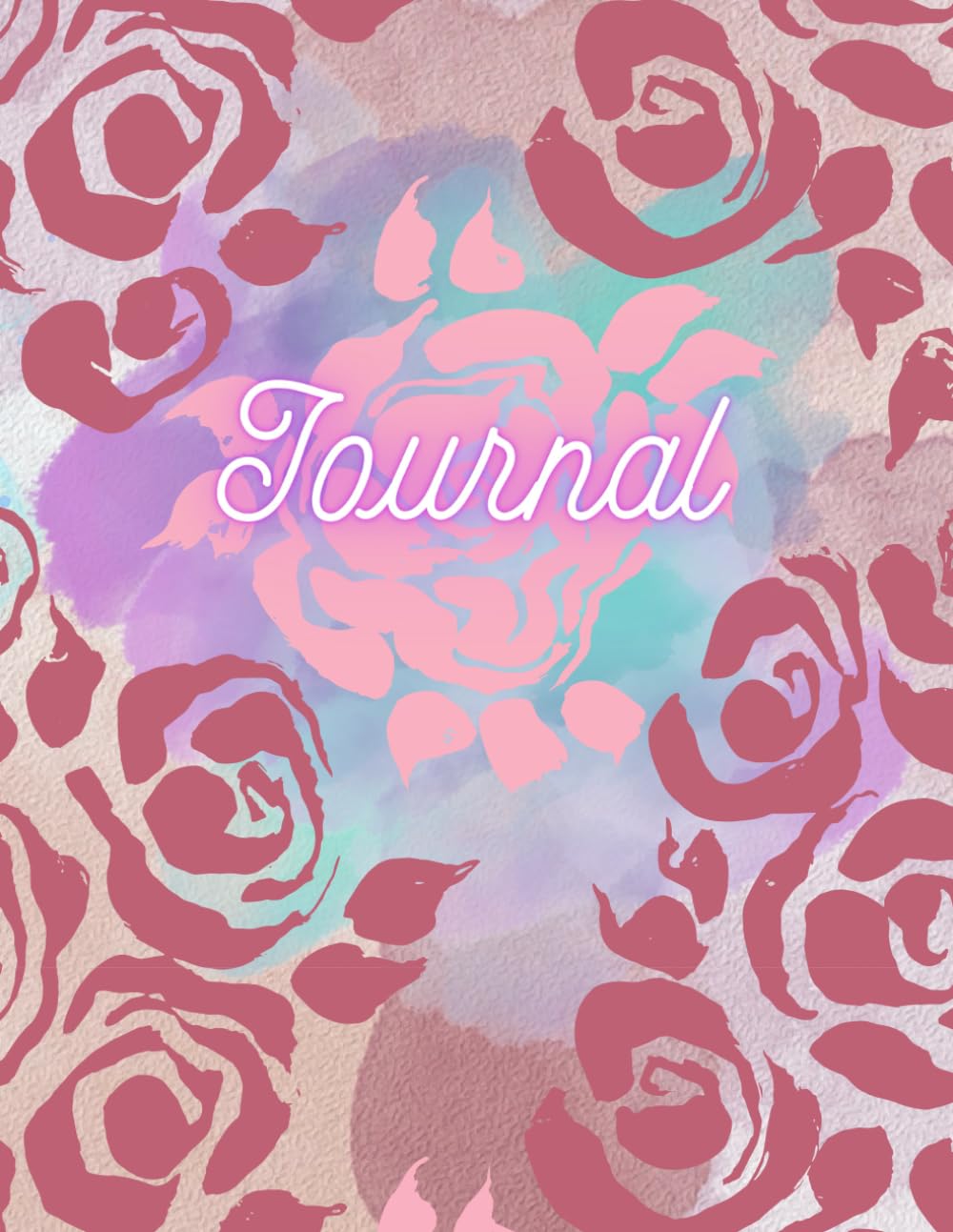 Blooming Thoughts: A Painted Rose Journal 8.5 x 11 inch: Reflections and Inspirations Notebook, 120 pages baixar livro de graça