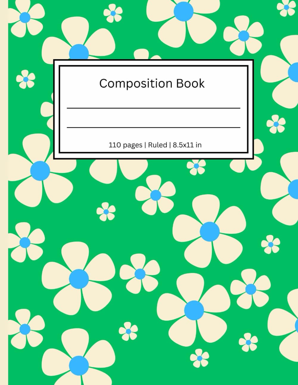 ler totalmente Composition Notebooks: Blue Blossom Flowers College Ruled Paper for School, College, Office, Work, Students, 110 pages (8.5x11 inch)