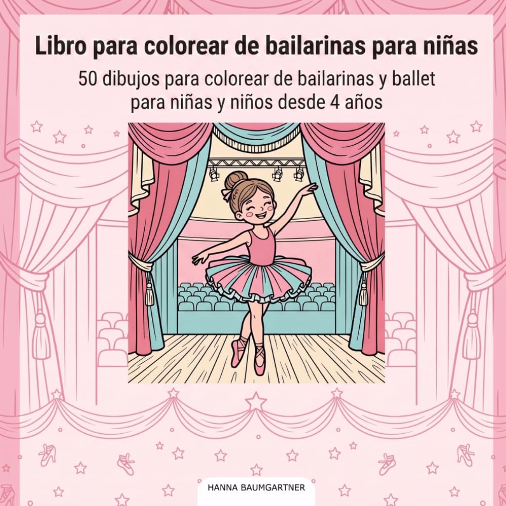 capítulo por capítulo baixar Libro para colorear de bailarinas para niñas: 50 dibujos para colorear de bailarinas y ballet para niñas y niños desde 4 años (Spanish Edition)