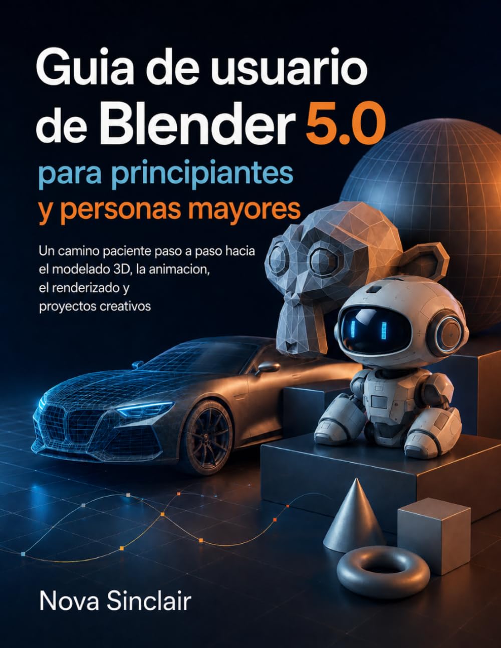 Guia de usuario de Blender 5.0 para principiantes y personas mayores: Un camino paciente paso a paso hacia el modelado 3D, la animacion, el renderizado y proyectos creativos (Spanish Edition) baixar o livro de graça