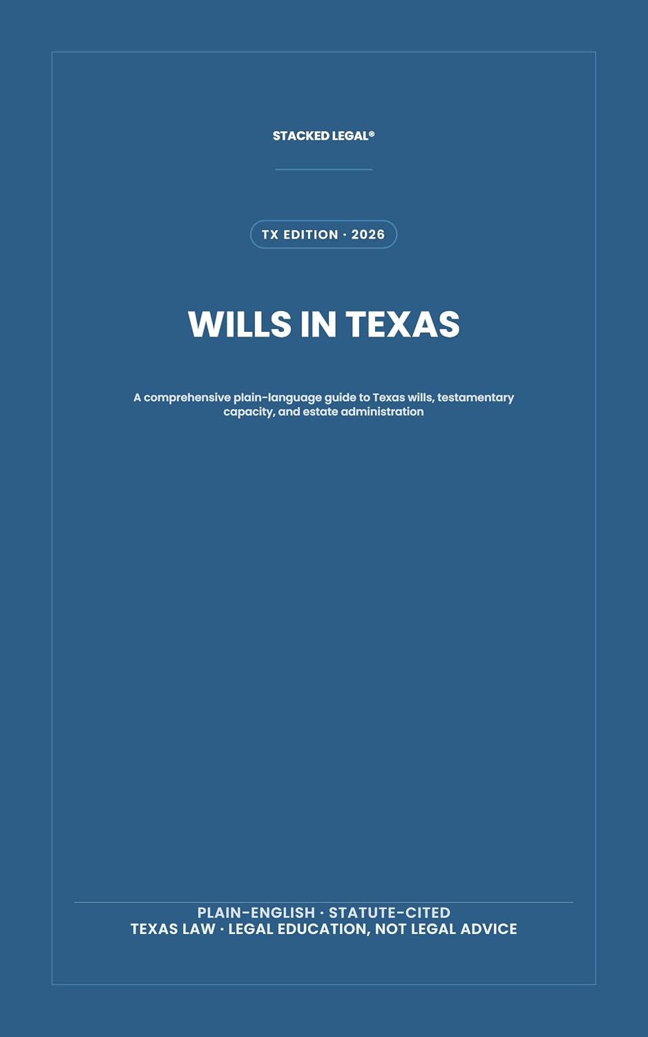 ler totalmente Wills in Texas: A comprehensive plain-language guide to Texas wills, testamentary capacity, and estate administration (TEXAS PROBATE AND ESTATES SERIES) (English Edition)