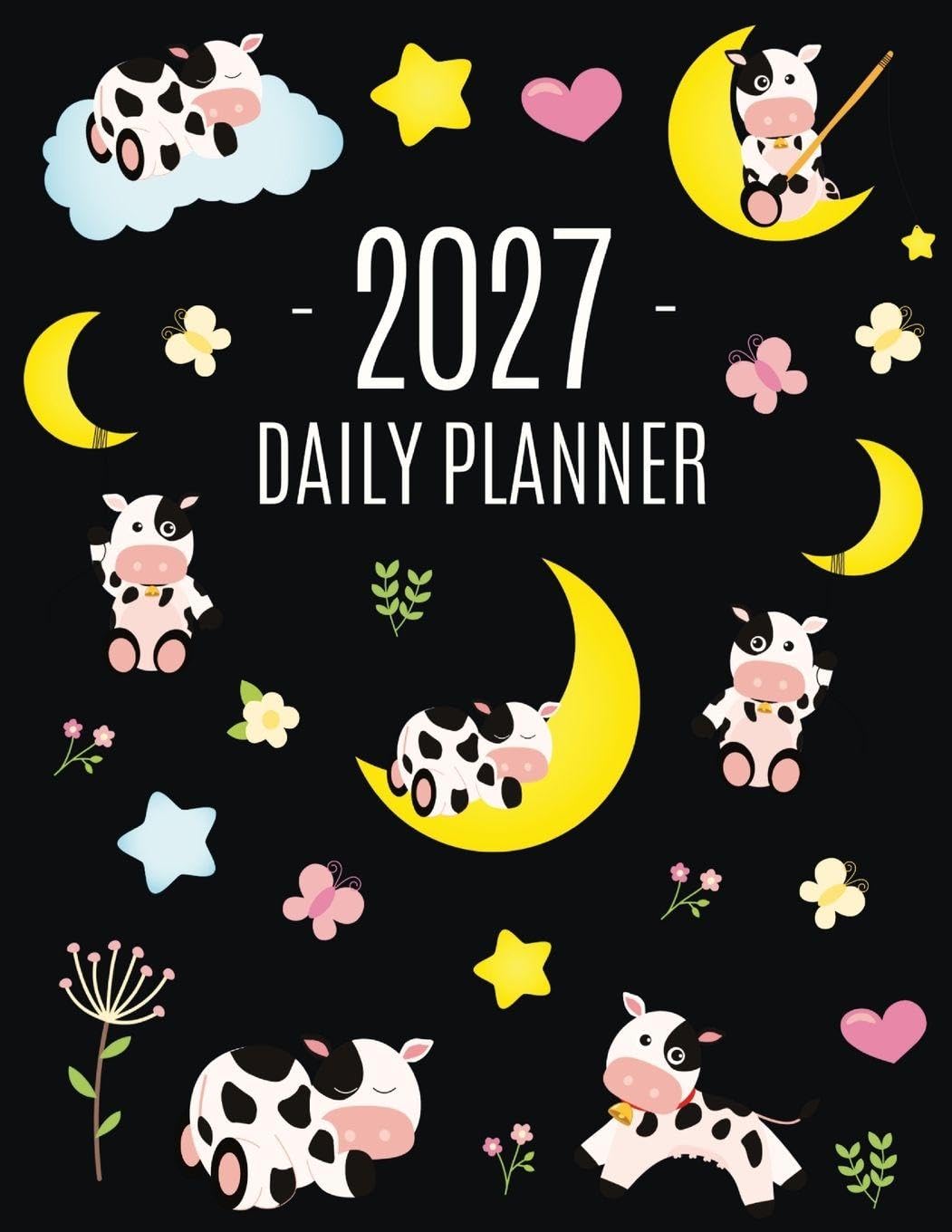 ler totalmente Cow Planner 2027: Cute 2027 Daily Organizer: January-December (12 Months) Pretty Farm Animal Scheduler With Calves, Moon & Hearts