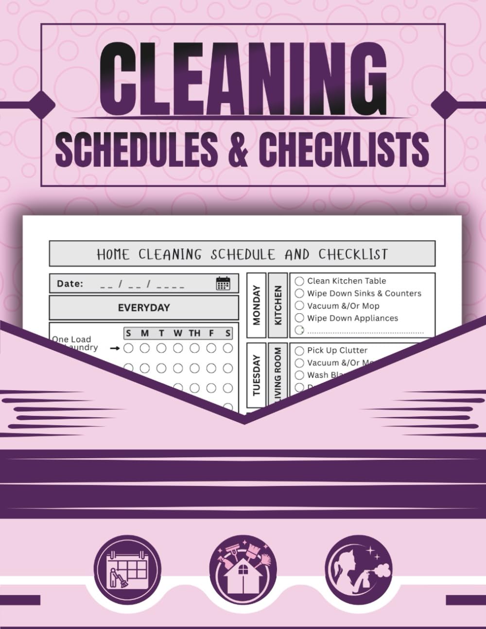 Cleaning Schedule and Checklist Planner | Daily, Weekly & Monthly Housekeeping Organizer | Simple Chore Chart for Home Cleaning Routines baixar o livro de graça