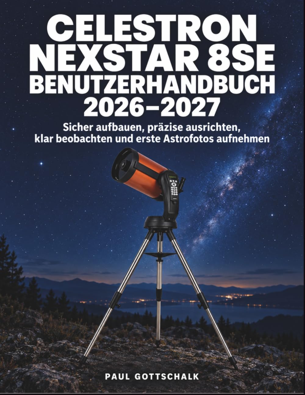 Celestron NexStar 8SE Benutzerhandbuch 2026-2027: Sicher aufbauen, präzise ausrichten, klar beobachten und erste Astrofotos aufnehmen