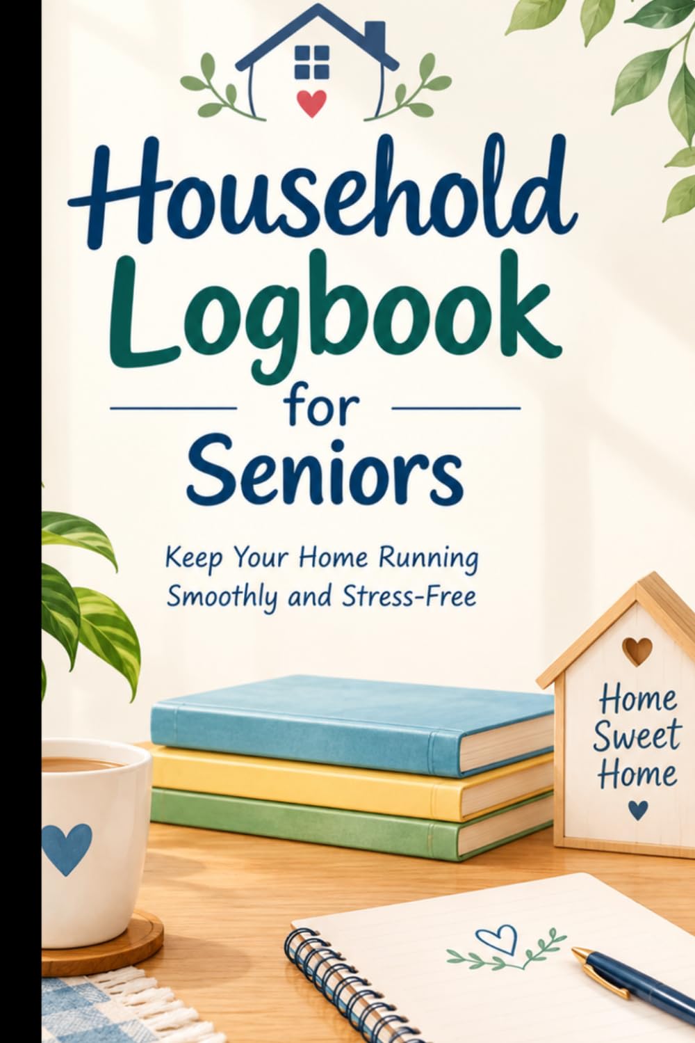 ler totalmente Household Logbook for Seniors: A Simple Home Organizer for Tracking Daily Tasks, Household Chores, Maintenance and Important Notes