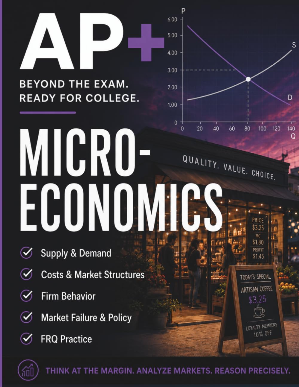 AP+ Microeconomics Workbook: High School Microeconomics Review, Graphing Practice, Market Analysis, FRQ Strategy & 8-Week Exam Prep (AP+ College Readiness Workbooks) baixar livro de graça