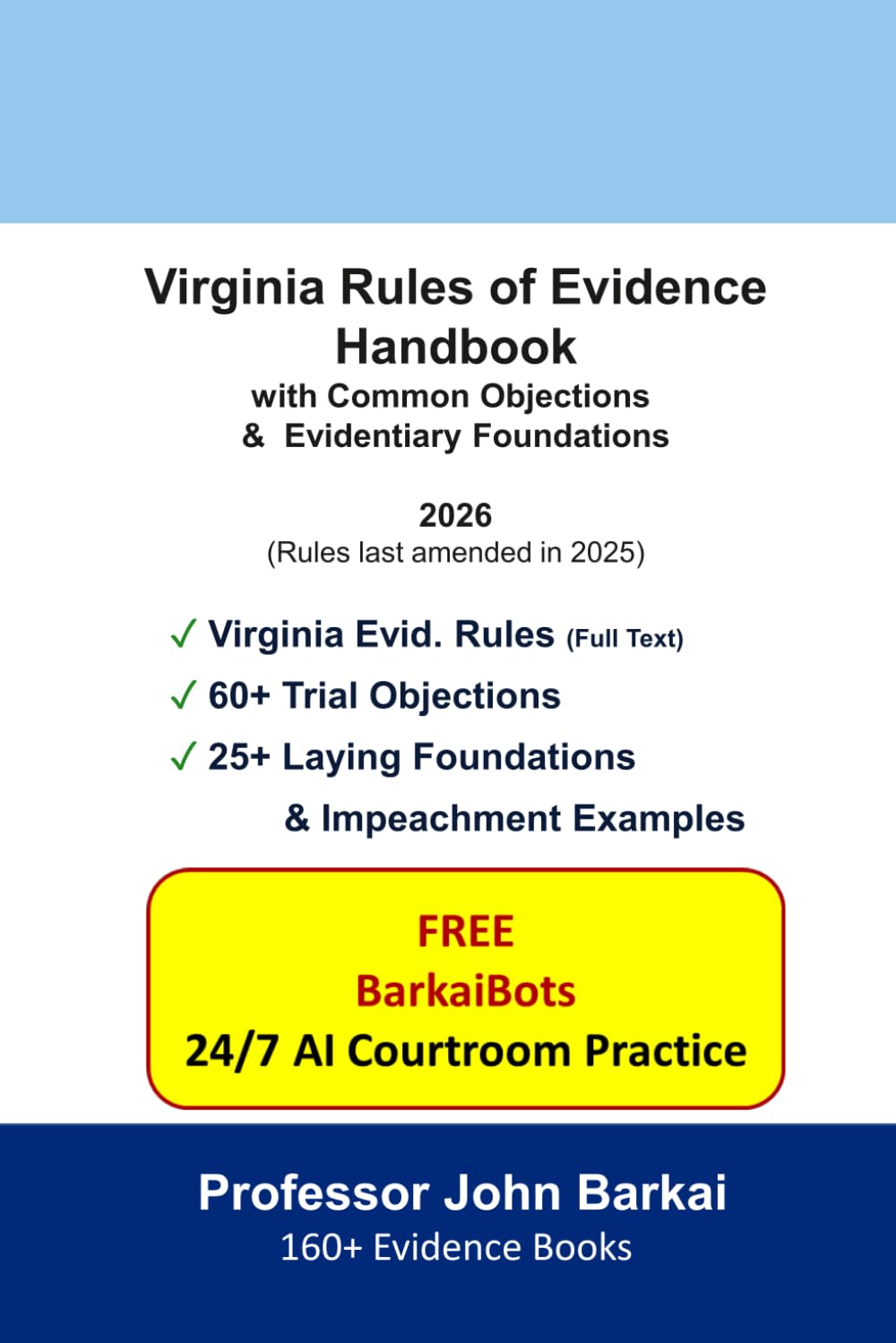 Virginia Rules of Evidence Handbook with Common Objections & Evidentiary Foundations baixar o livro de graça
