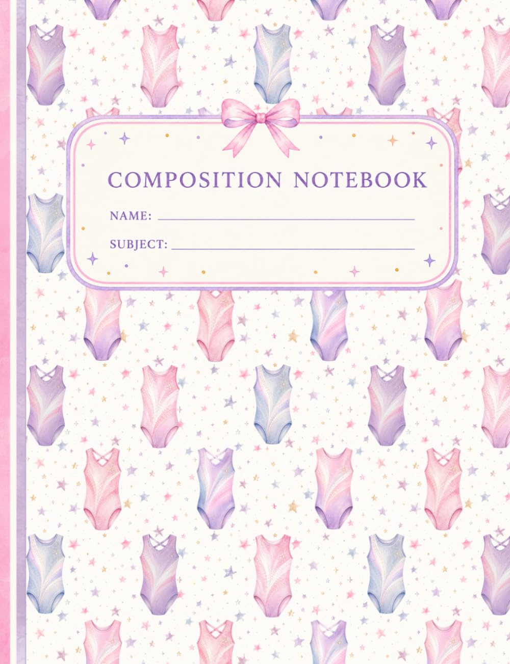 Gymnastics Composition Notebook for Girls: Pink & Purple Leotard Wide Ruled Notebook: Cute Gymnastics School Notebook for Writing, Notes and Journaling | Gift for Gymnasts baixar livro de graça
