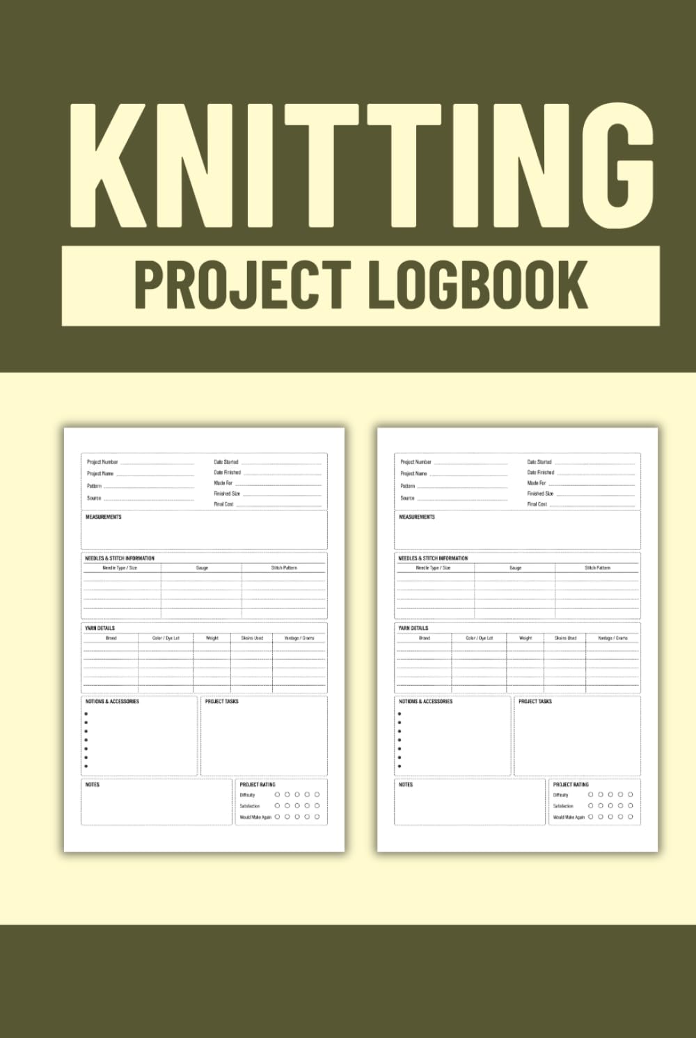 capítulo por capítulo baixar Knitting Project Log Book