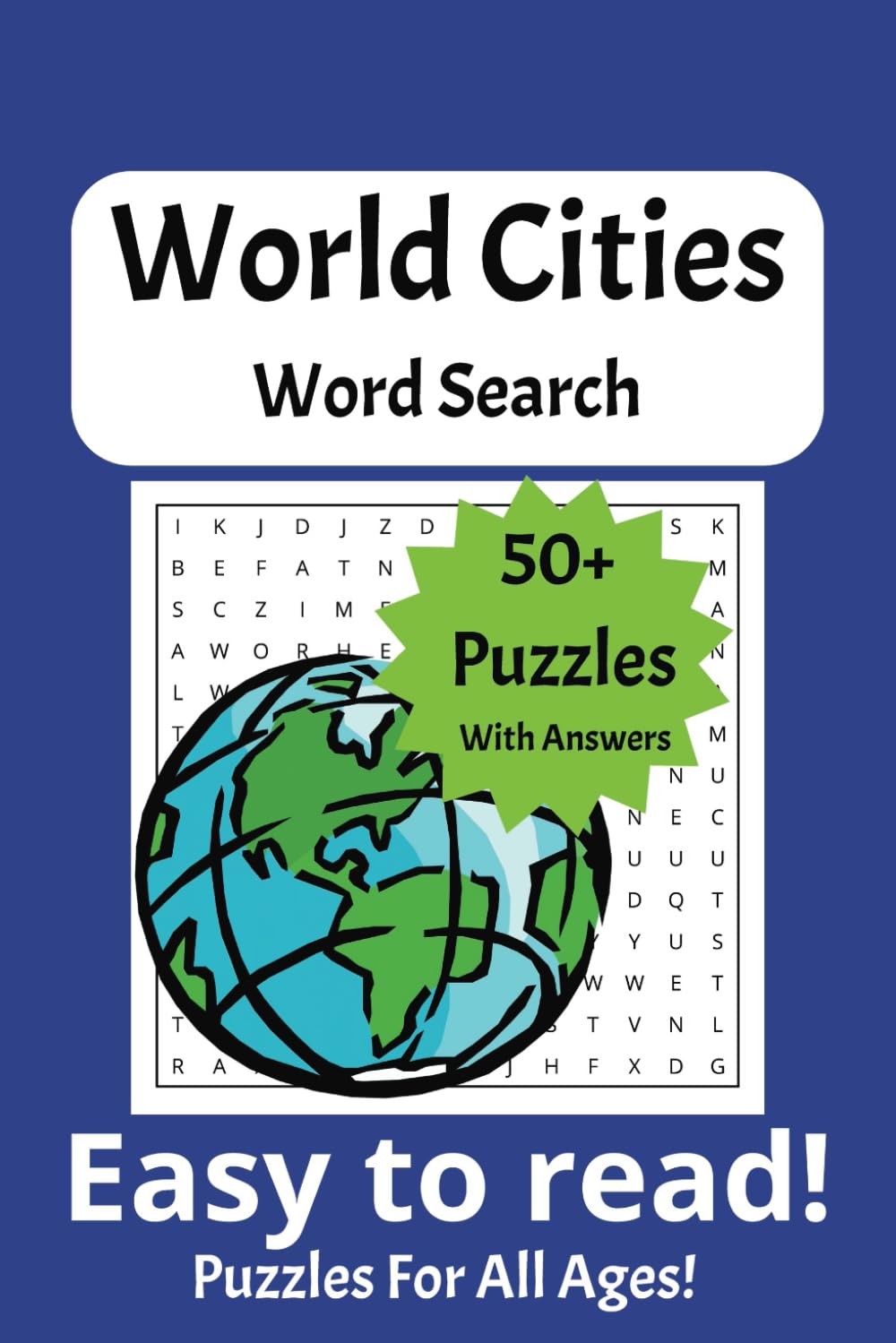 ler totalmente Cities of the World Word Search Puzzle Book: Word Searches Easy to Read Print about Cities of the World | 6x9 Inches, 110 pages | Explore 825 Cities... Unwind with Over 50 Dinosaur-Themed Puzzles