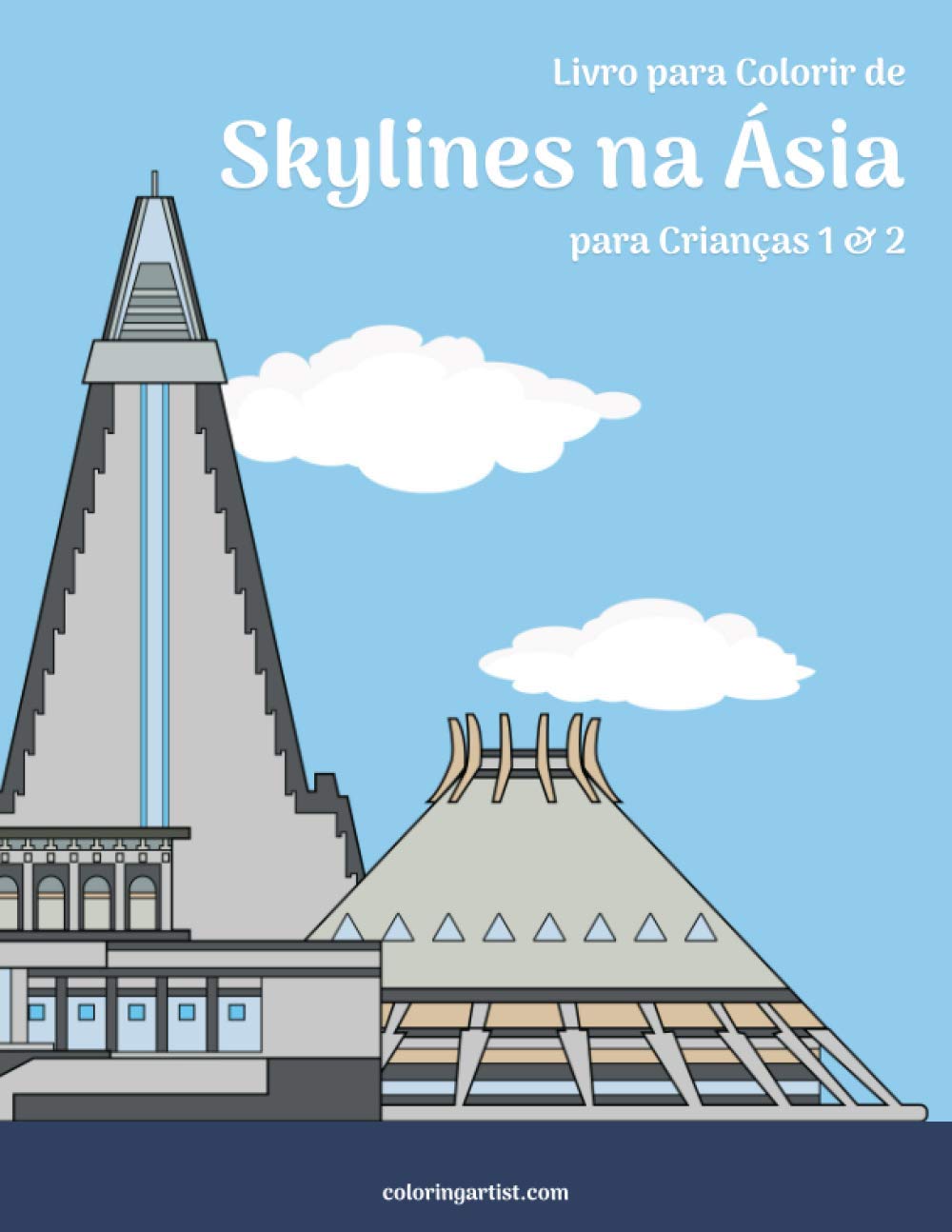 Livro para Colorir de Skylines na Ásia para Crianças 1 & 2 baixar livro de graça