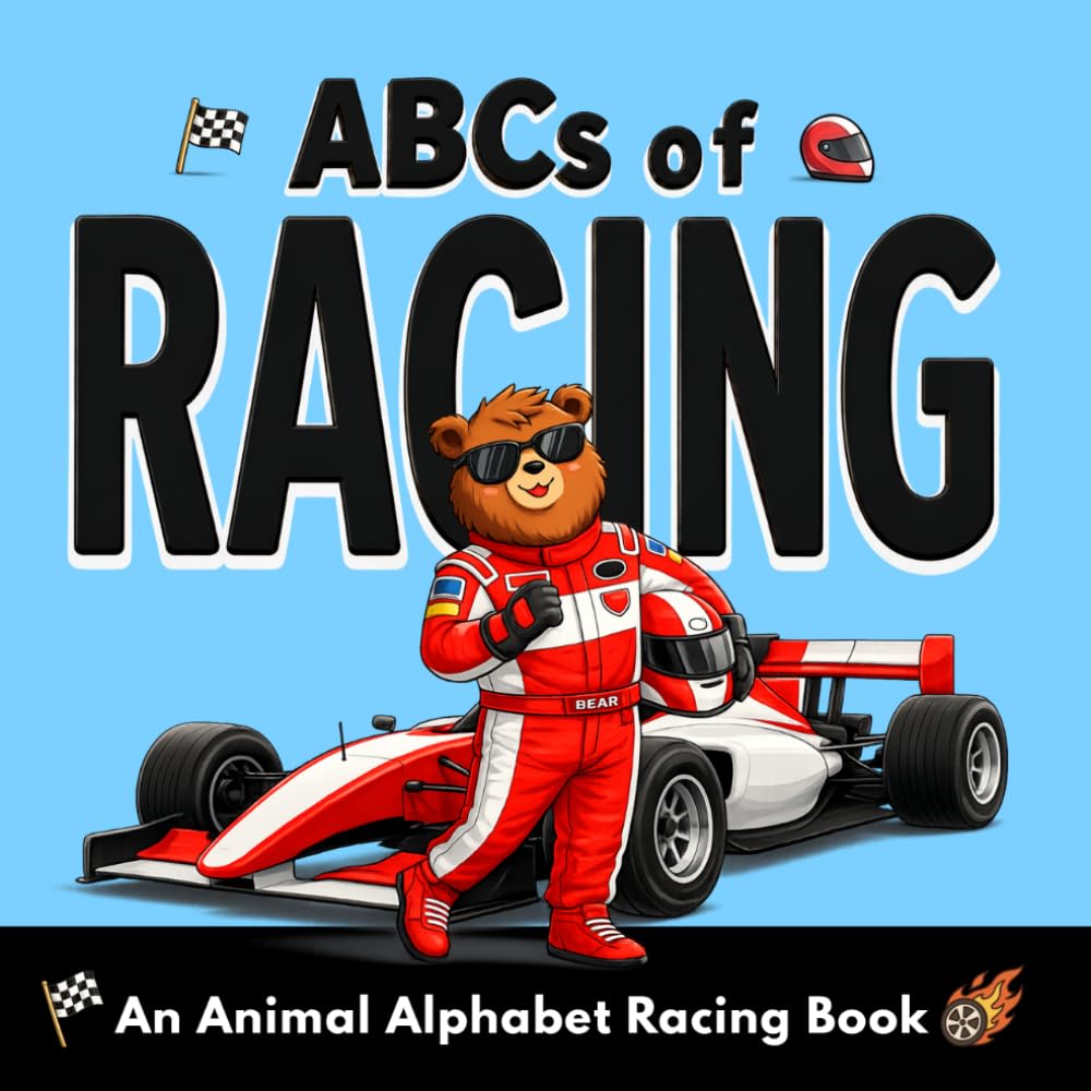 capítulo por capítulo baixar ABCs of Racing: A Fun Animal Alphabet Picture Book — A Car Racing Book for Toddlers and Young Kids to Learn ABCs, First Car Racing Words, and Fun Facts (Ages 2–6) (ABC Adventures)