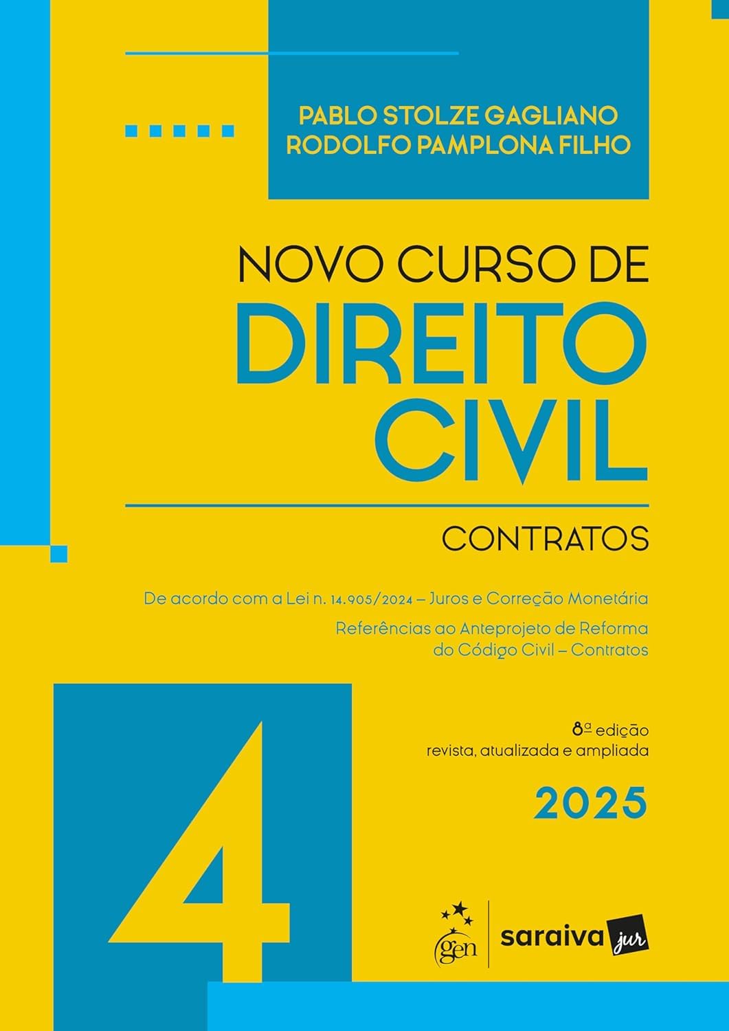 capítulo por capítulo baixar Novo Curso de Direito Civil - Vol.4 - Contratos - 8ª Edição 2025